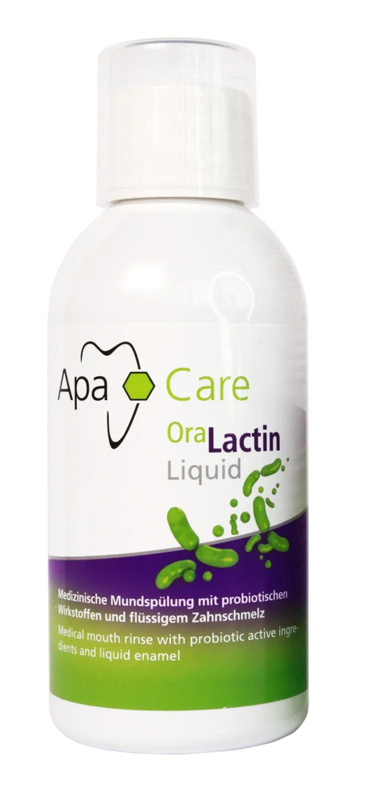 ApaCare OraLactin Liquid Mouthwash with medical hydroxyapatite and prebiotics