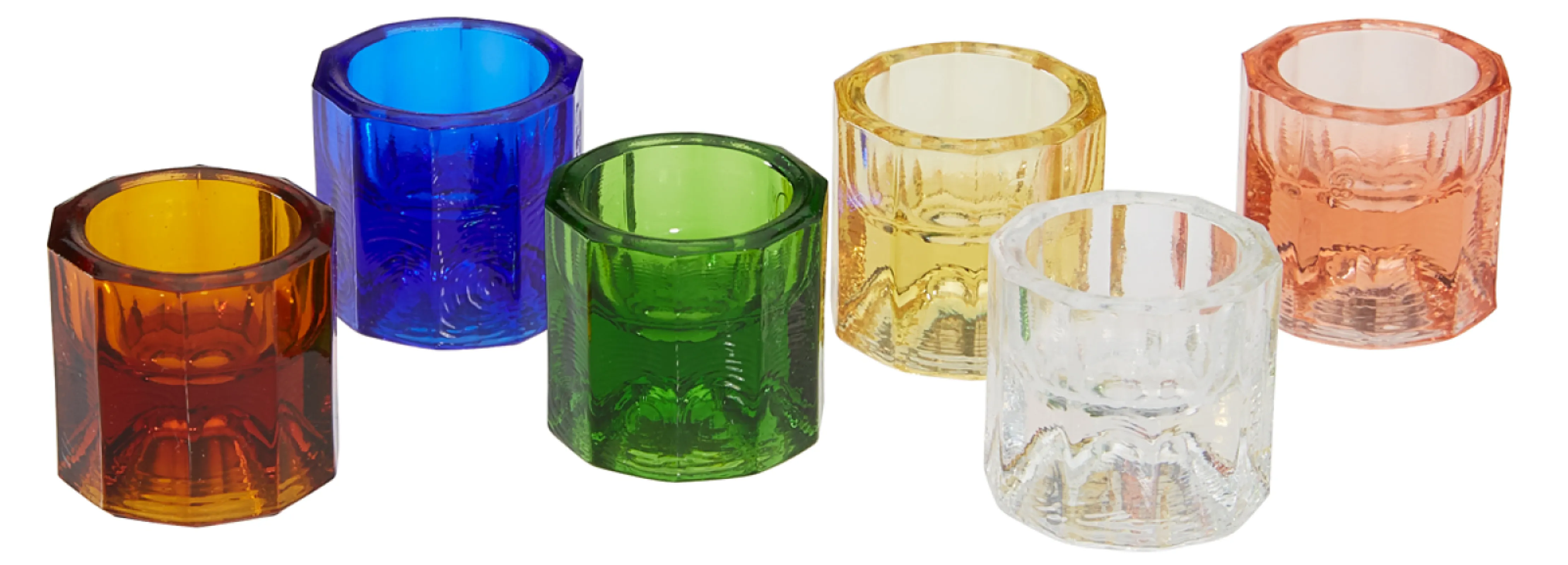 5 dappen dishes in different colours