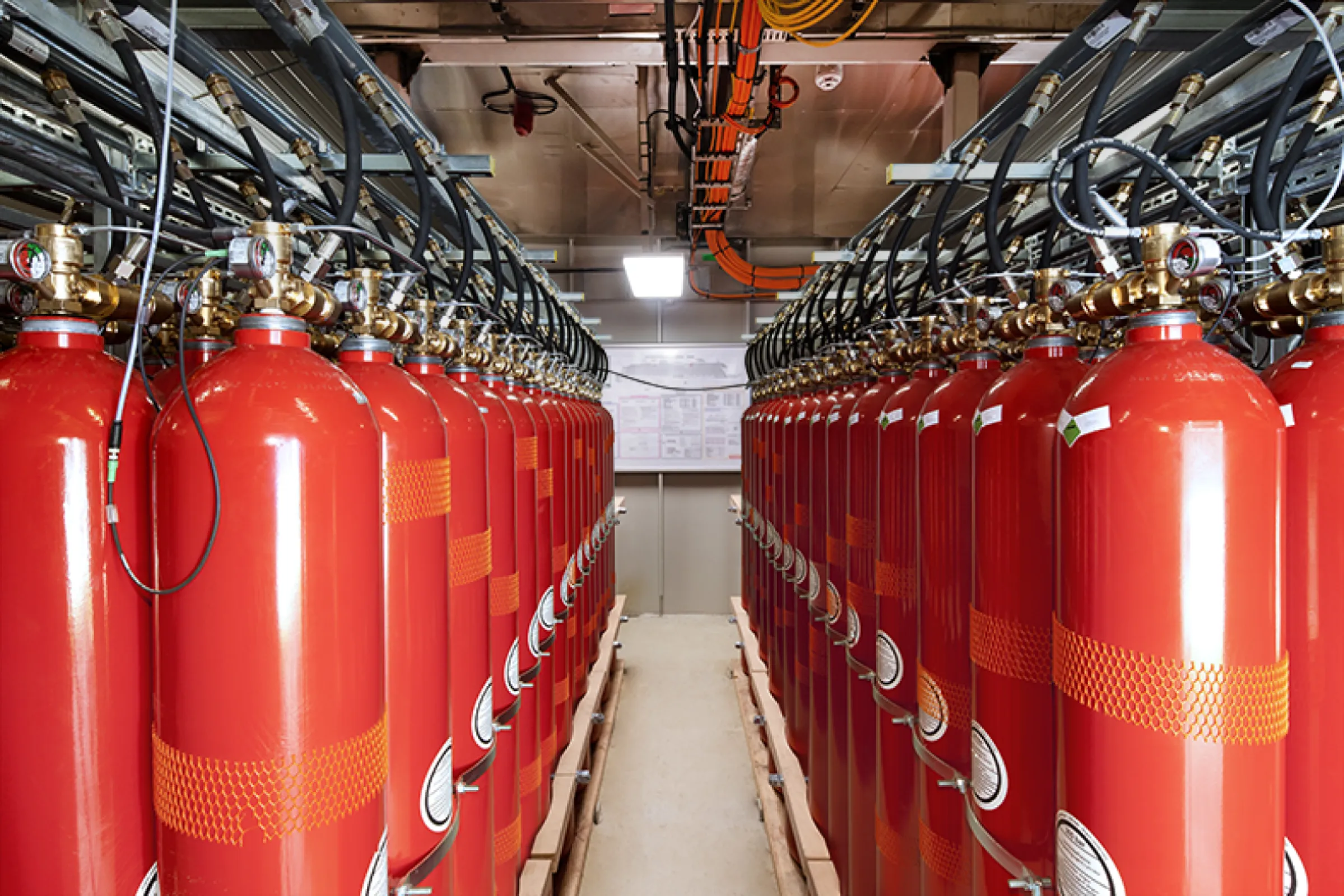 Oxeo CF marine inert gas extinguishing system