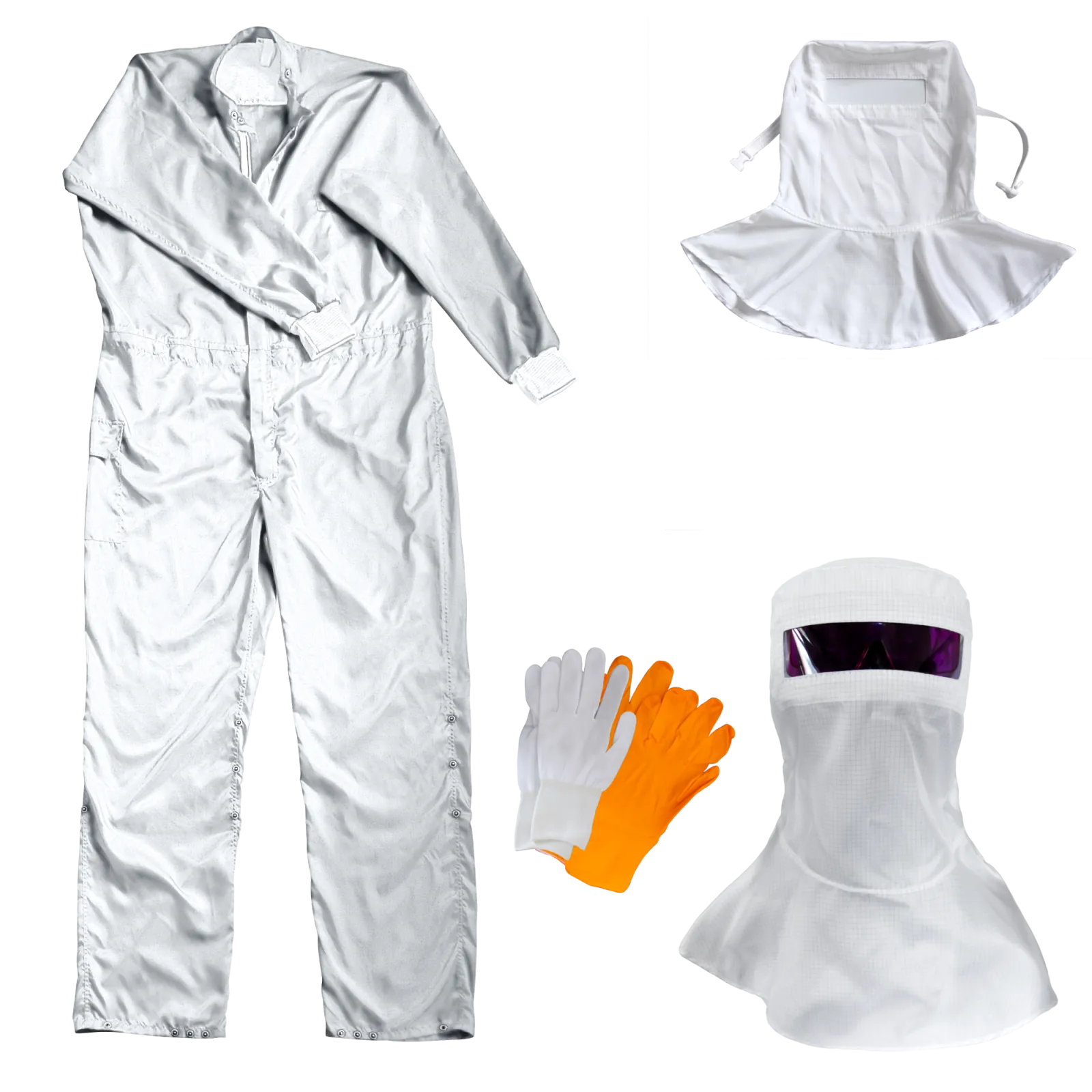 UV protective clothing, suitable for protection of service technicians during maintenance work on medical treatment devices in dermatology