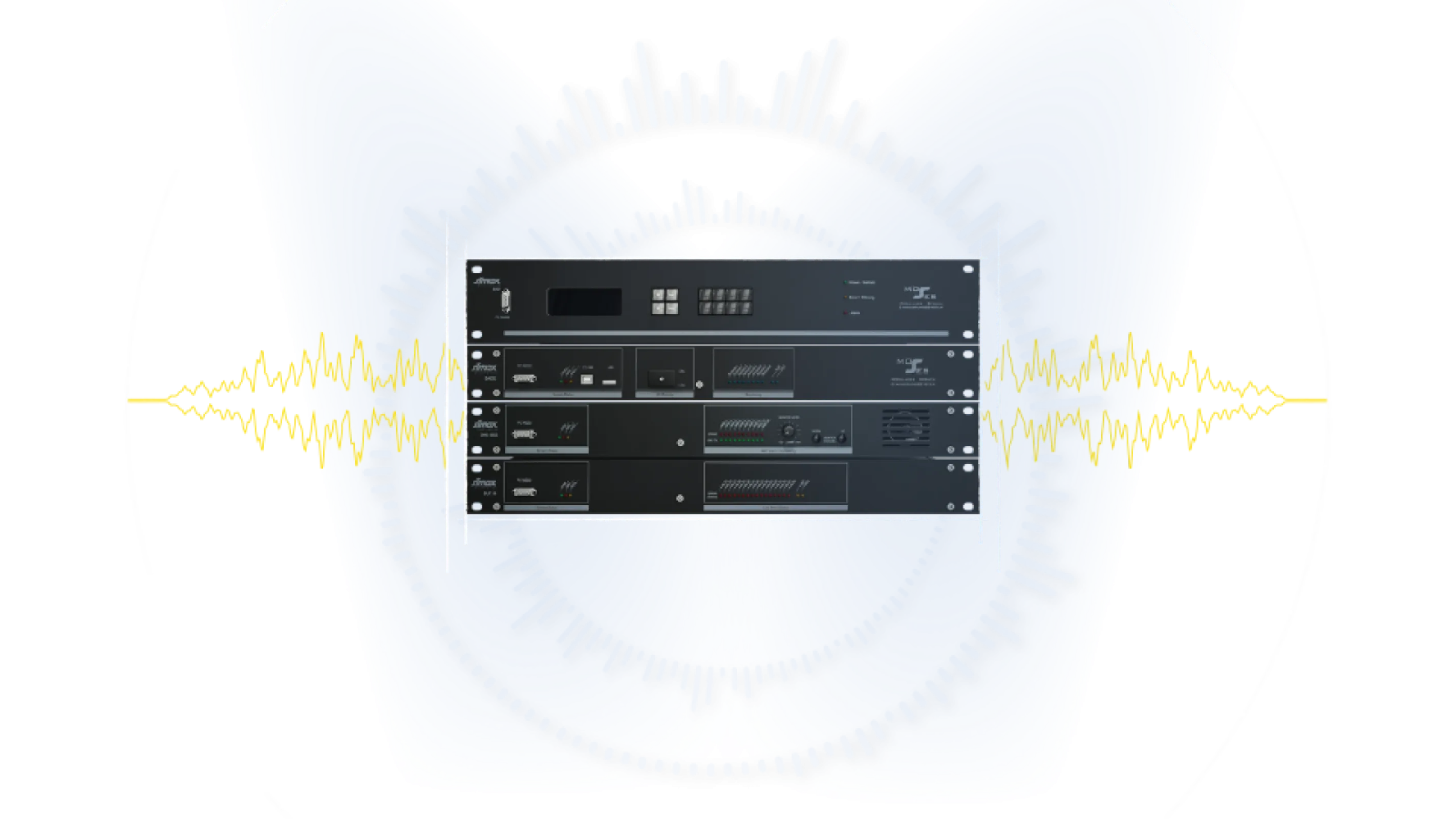 Digital voice alarm control panel of the modular voice evacuation system MOSES. 