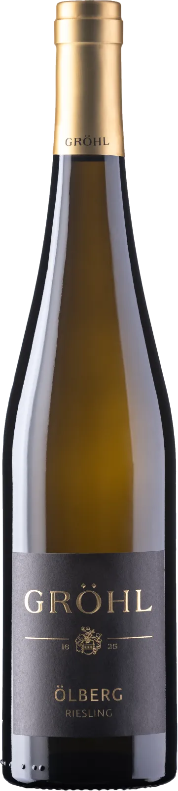 ÖLBERG Niersteiner Riesling Dry - This wine presents its juicy yellow aromas of citrus fruits and vineyard peaches, along with a hint of mandarin and the typical spice of the Roter Hang. Its complex herbal notes and juiciness are captivating on the palate. With some air, the wine’s firm minerality becomes even more prominent. The finish reveals its complexity. Grown on red clay sandstone. Spontaneously fermented in stainless steel and large casks, with 12 months of lees aging. Find more information here: https://weingut-groehl.de/weine/lagenweine/oelberg-niersteiner-riesling-trocken