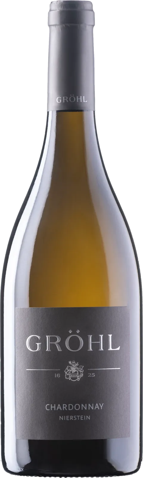 Niersteiner Chardonnay Dry - Aromas of pear and quince, along with a slightly reductive scent, greet the nose at first sniff. On the palate, flavors of nuts and dried apricots emerge. A vibrant wine with a lot of tension and minerality! Grown on limestone. Spontaneously fermented in barrique barrels, 15 months of lees aging, late and minimal sulfur addition, bottled unfiltered. Find more information here: https://weingut-groehl.de/weine/ortsweine/niersteiner-chardonnay-trocken