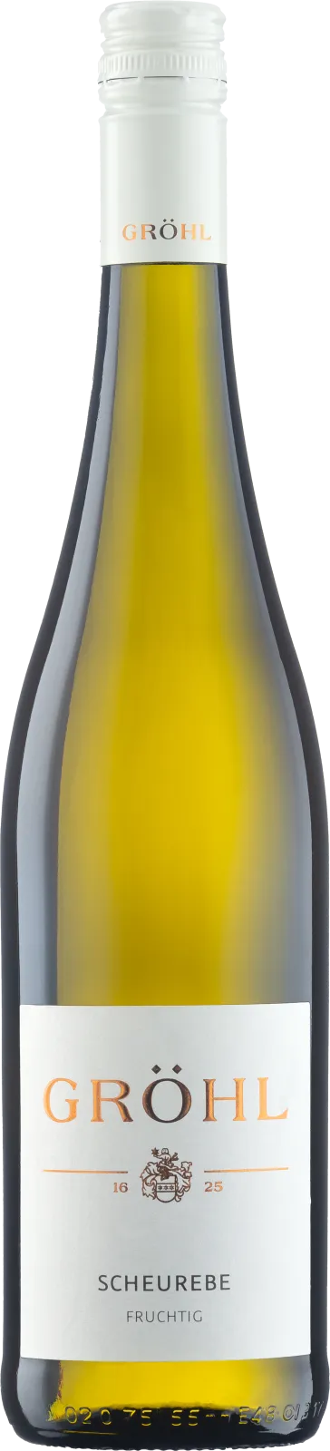 Scheurebe Fruity This wine delights with aromas of grapefruit and currant, complemented by its spicy bouquet. On the finish, it presents its fruity residual sweetness and an elegant interplay of fruit, sweetness, and acidity. Aged in stainless steel. Find more information here: https://weingut-groehl.de/weine/gutsweine/scheurebe-fruchtig Scheurebe Fruity This wine delights with aromas of grapefruit and currant, complemented by its spicy bouquet. On the finish, it presents its fruity residual sweetness and an elegant interplay of fruit, sweetness, and acidity. Aged in stainless steel. Find more information here: https://weingut-groehl.de/weine/gutsweine/scheurebe-fruchtig