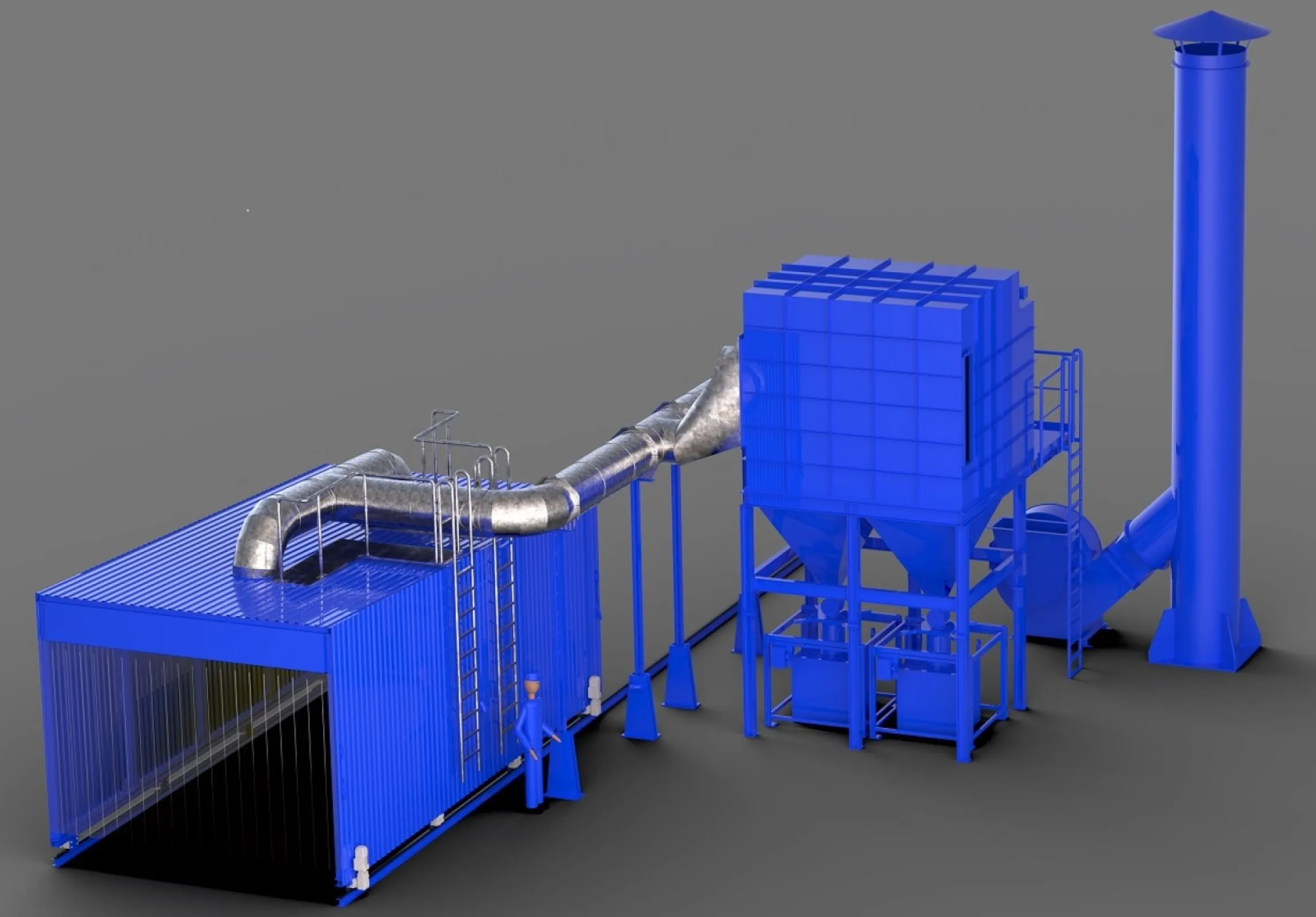 Exhaust hall for oxygen cutting operation