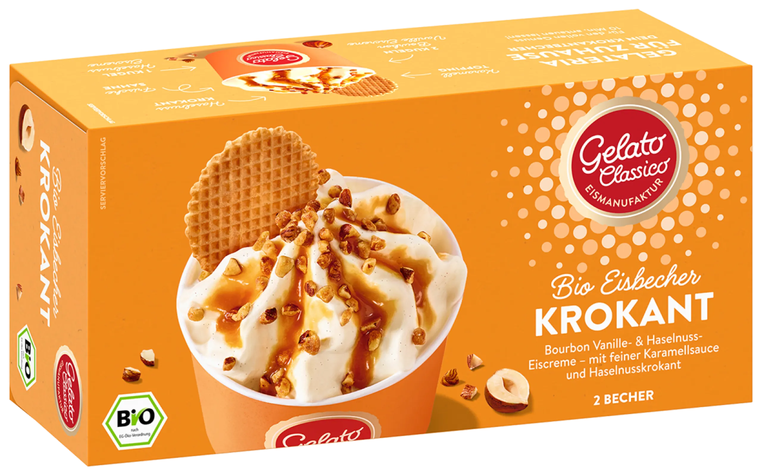 Gelato Classico Organic ice cream Hazelnut brittle