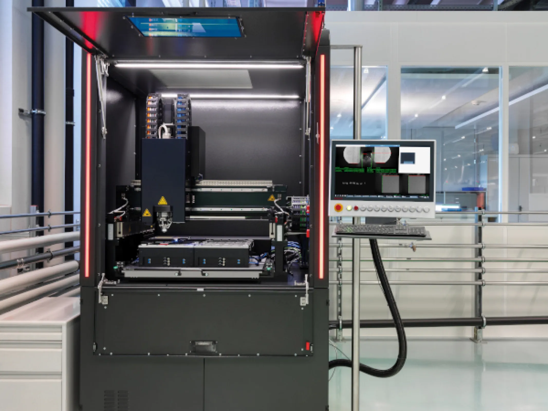 Lens & Fiber attach machine for Microoptics, MLA, PM fibers, FAU (Fiber Arrays Unit) etc.