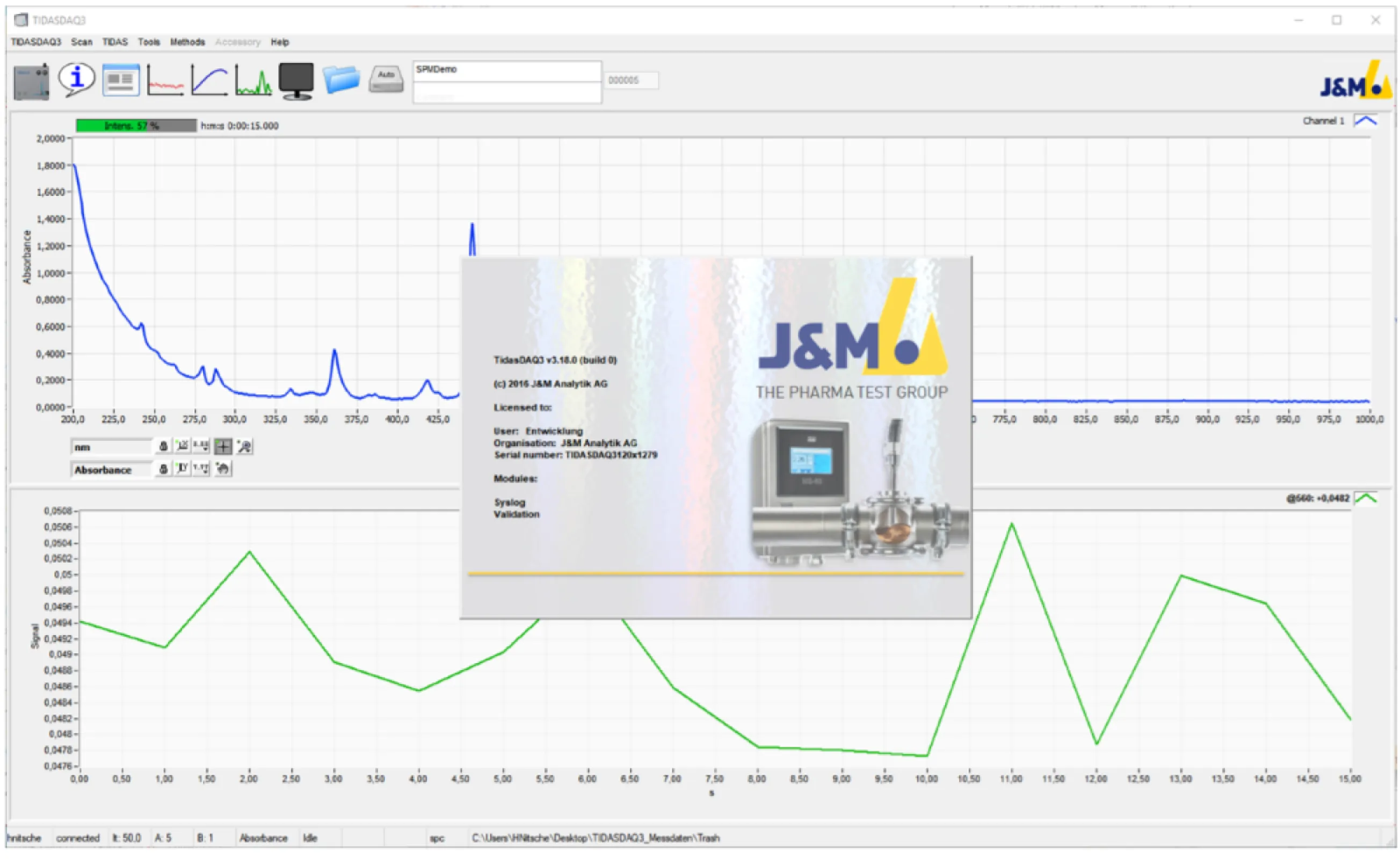 TIDASDAQ3 Software Data acquisition & processing software with scripting options for all TIDAS® spectrometers.