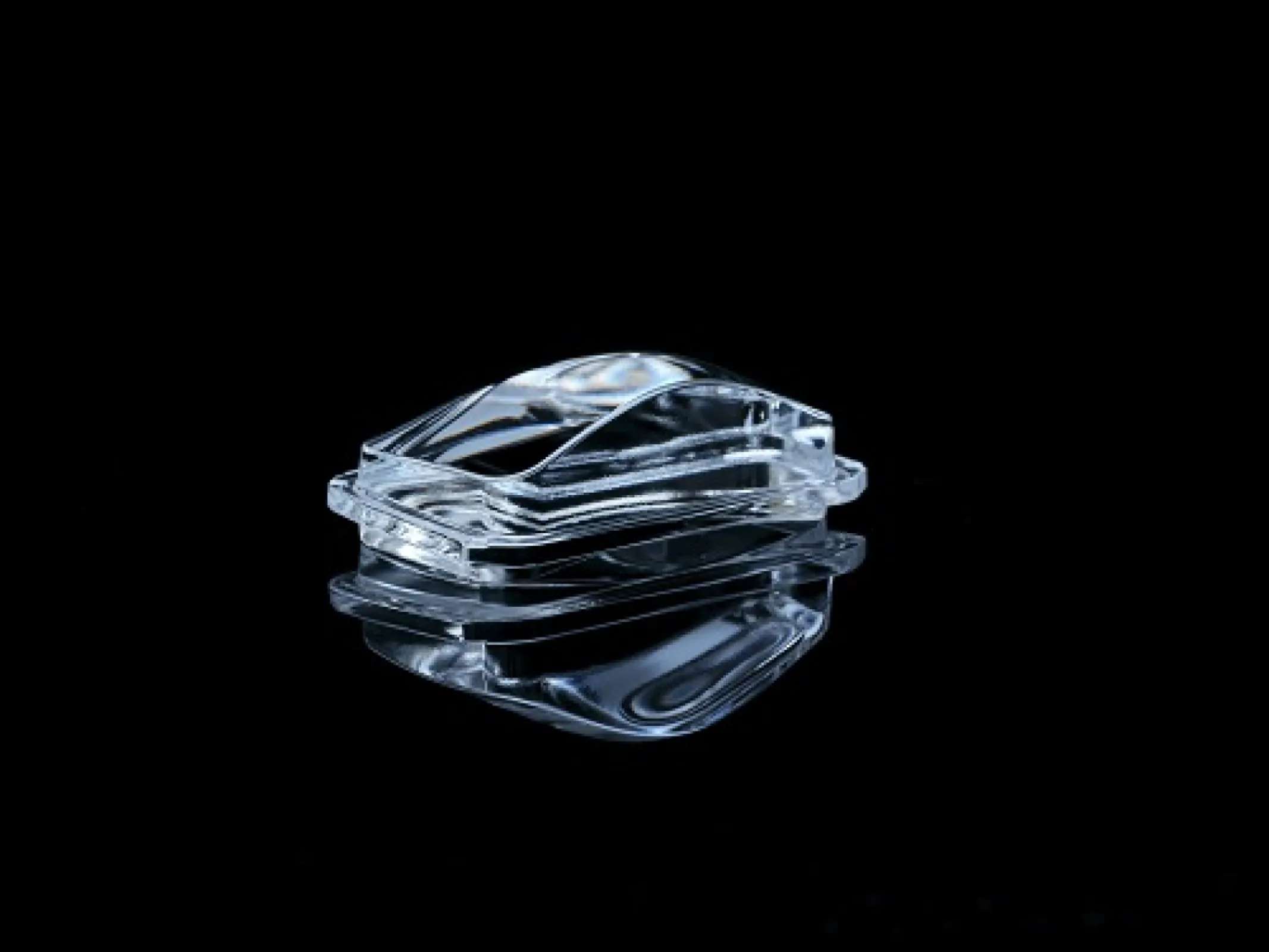 Double side, ready molded optical glass components