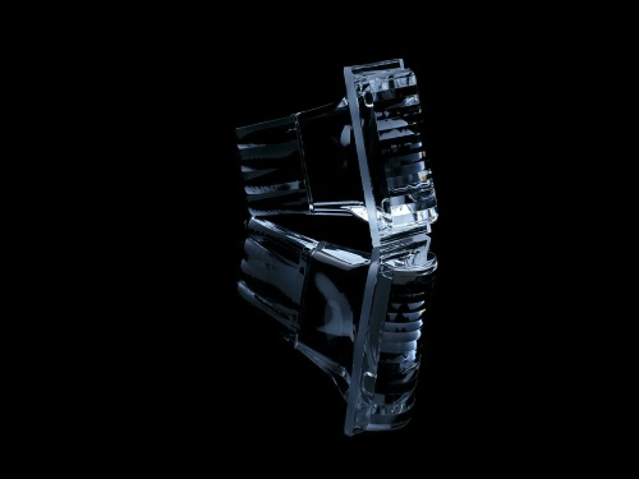 Ready molded freeform glass parts out of liquid glass