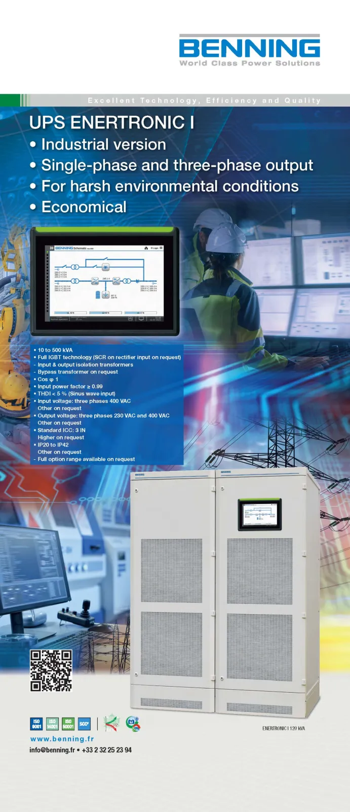 Industrial Single & Three Phase UPS Systems
