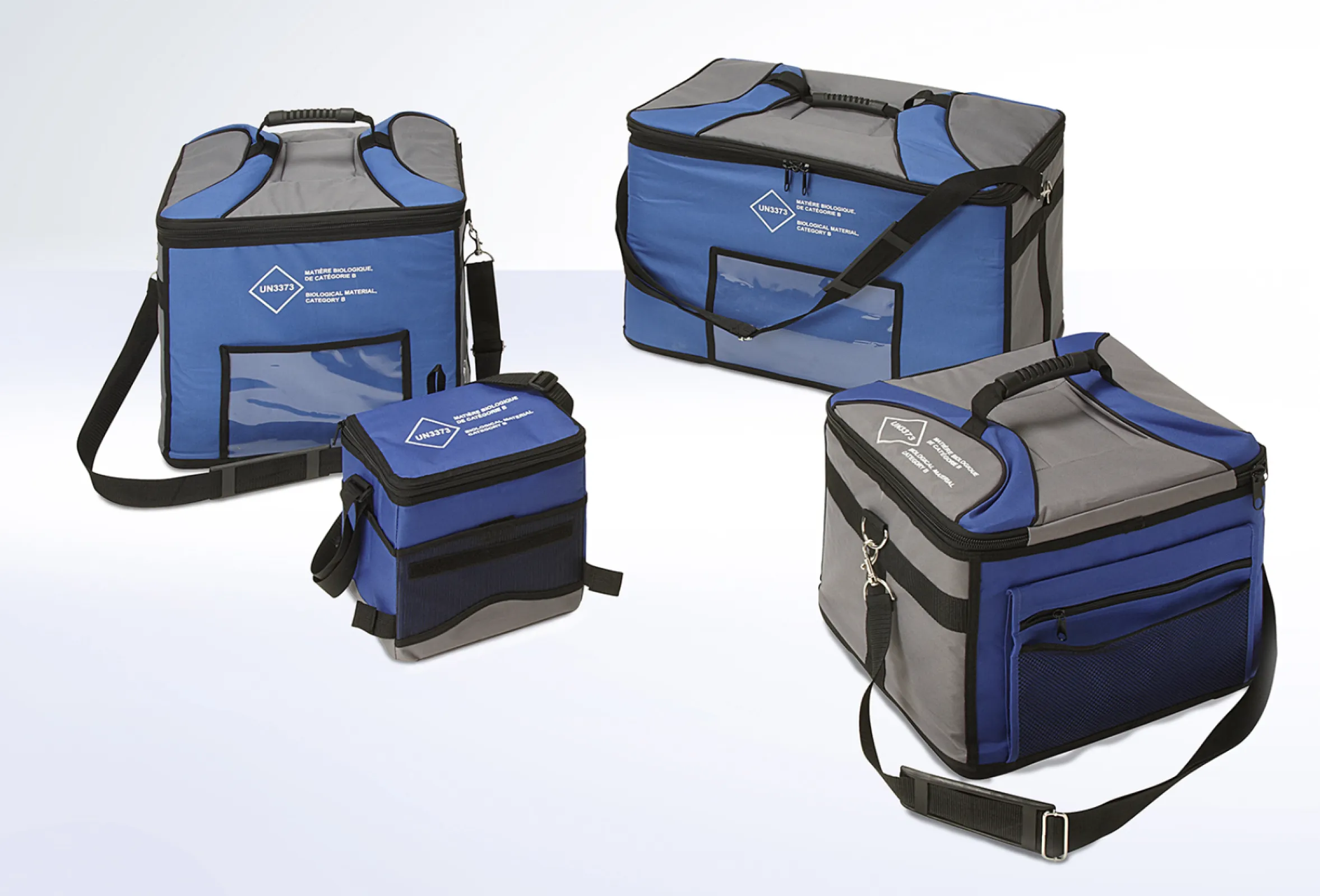 DEBAMED® Lab-Box: This reinforced bag is available in different sizes. Tested by an external test lab in accordance with packaging instruction P650 for ADR class 6.2.