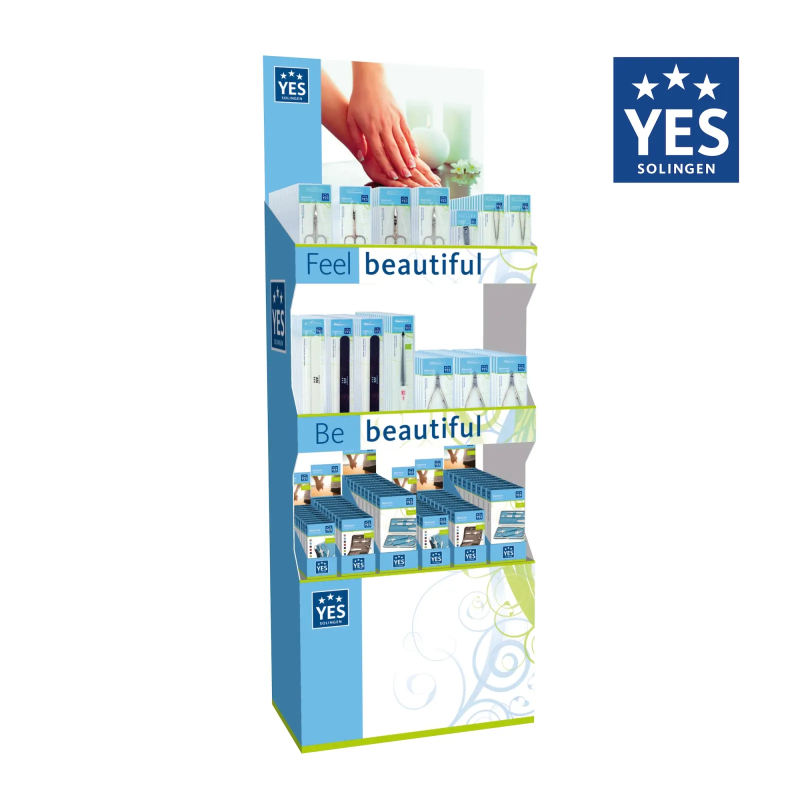 YES floor display | 60 x 40 x 150 cm