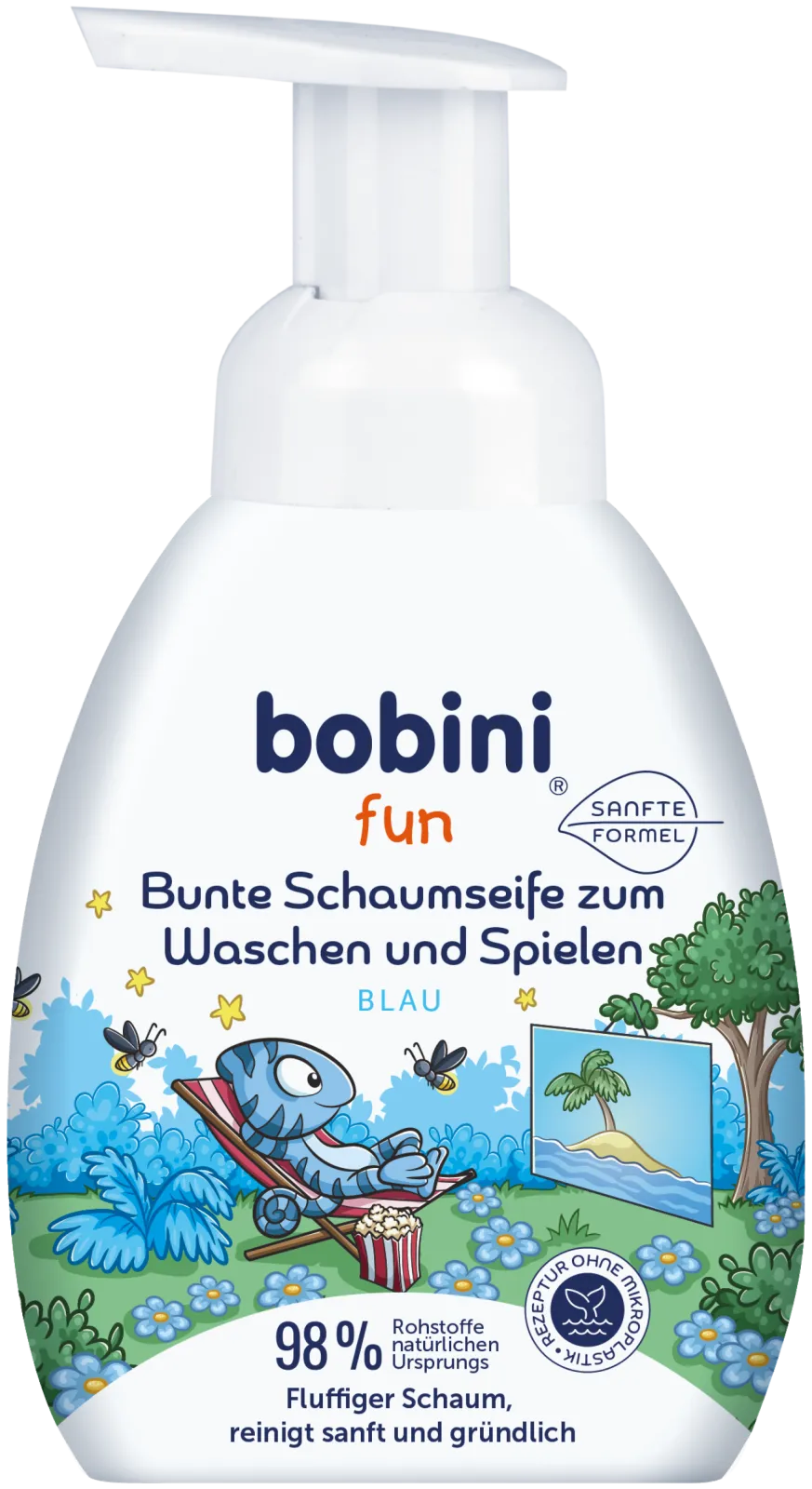 bobini fun - colorfull washing foam (blue)