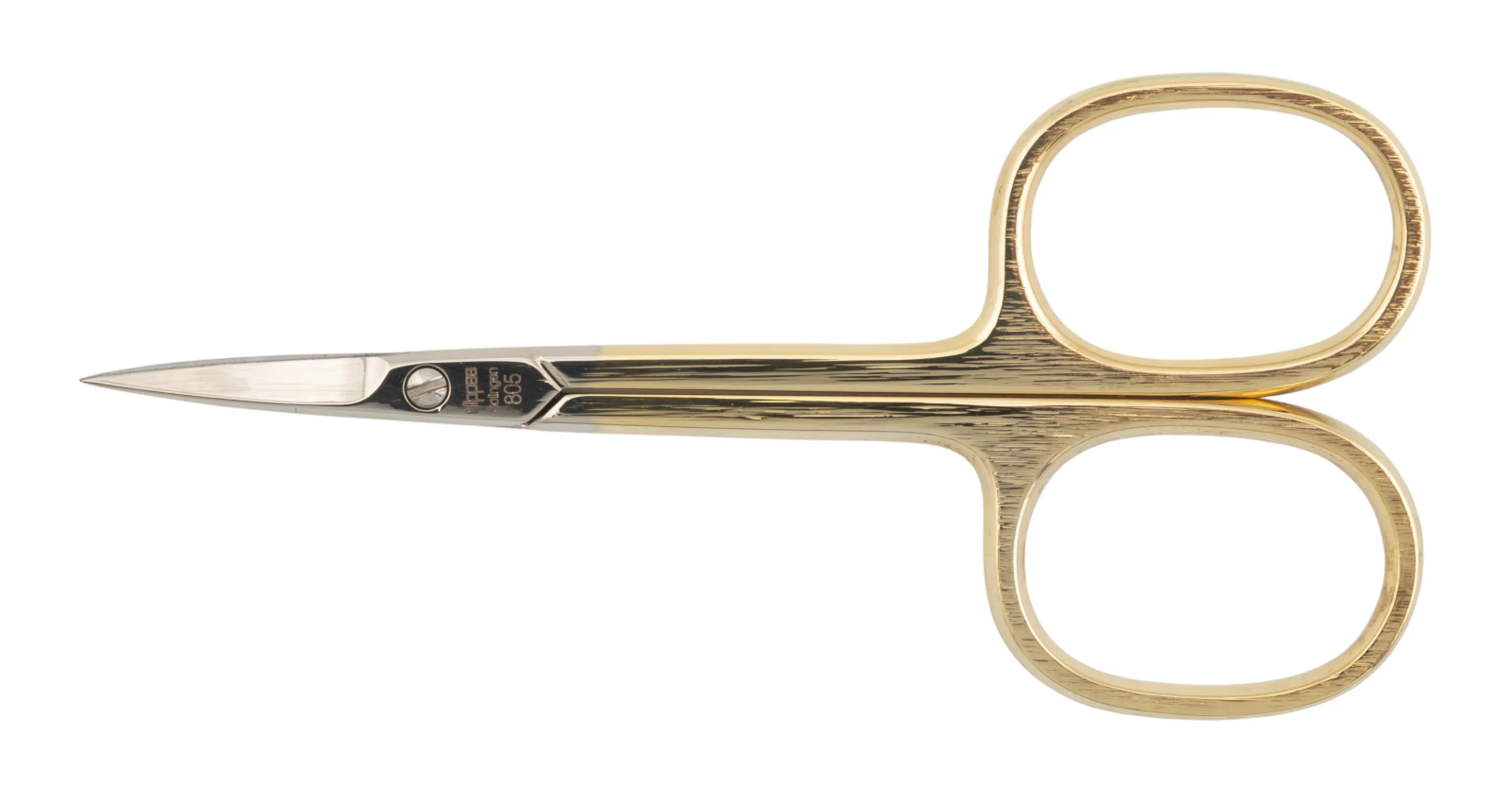 Cuticle scissors curved gold-plated