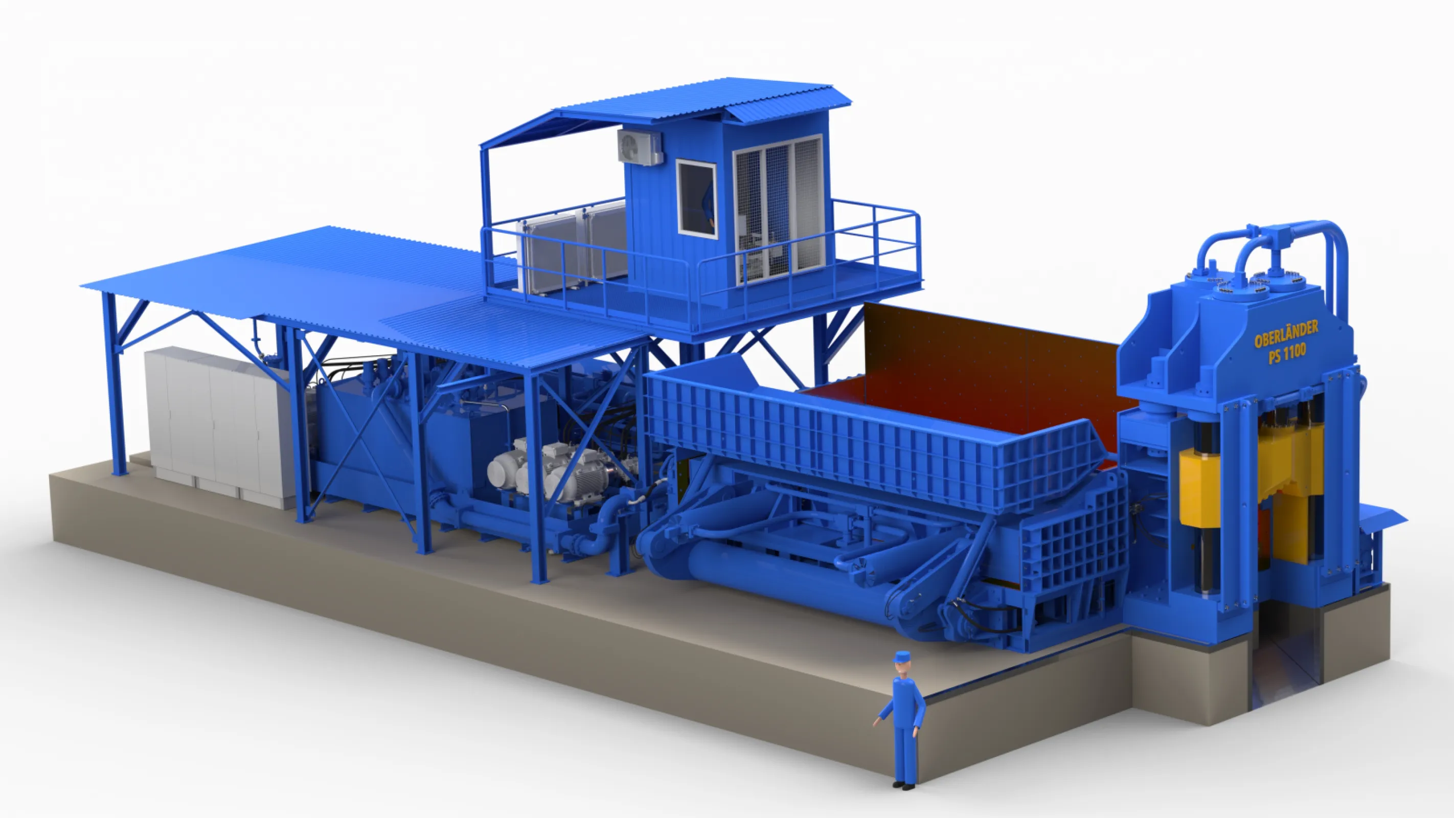 Typical arrangement 1.100 t press shear