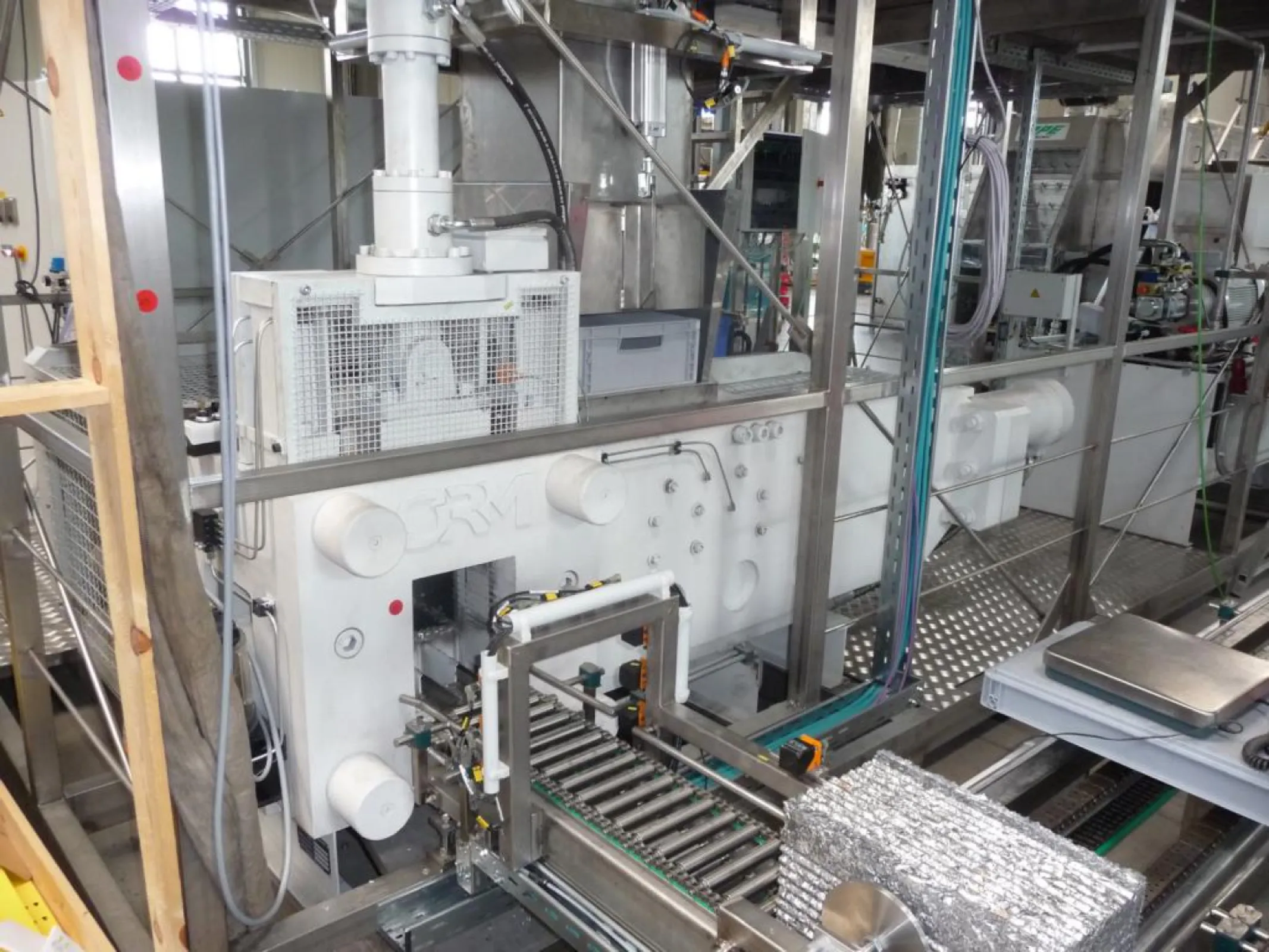 Baling press for aluminium turnings