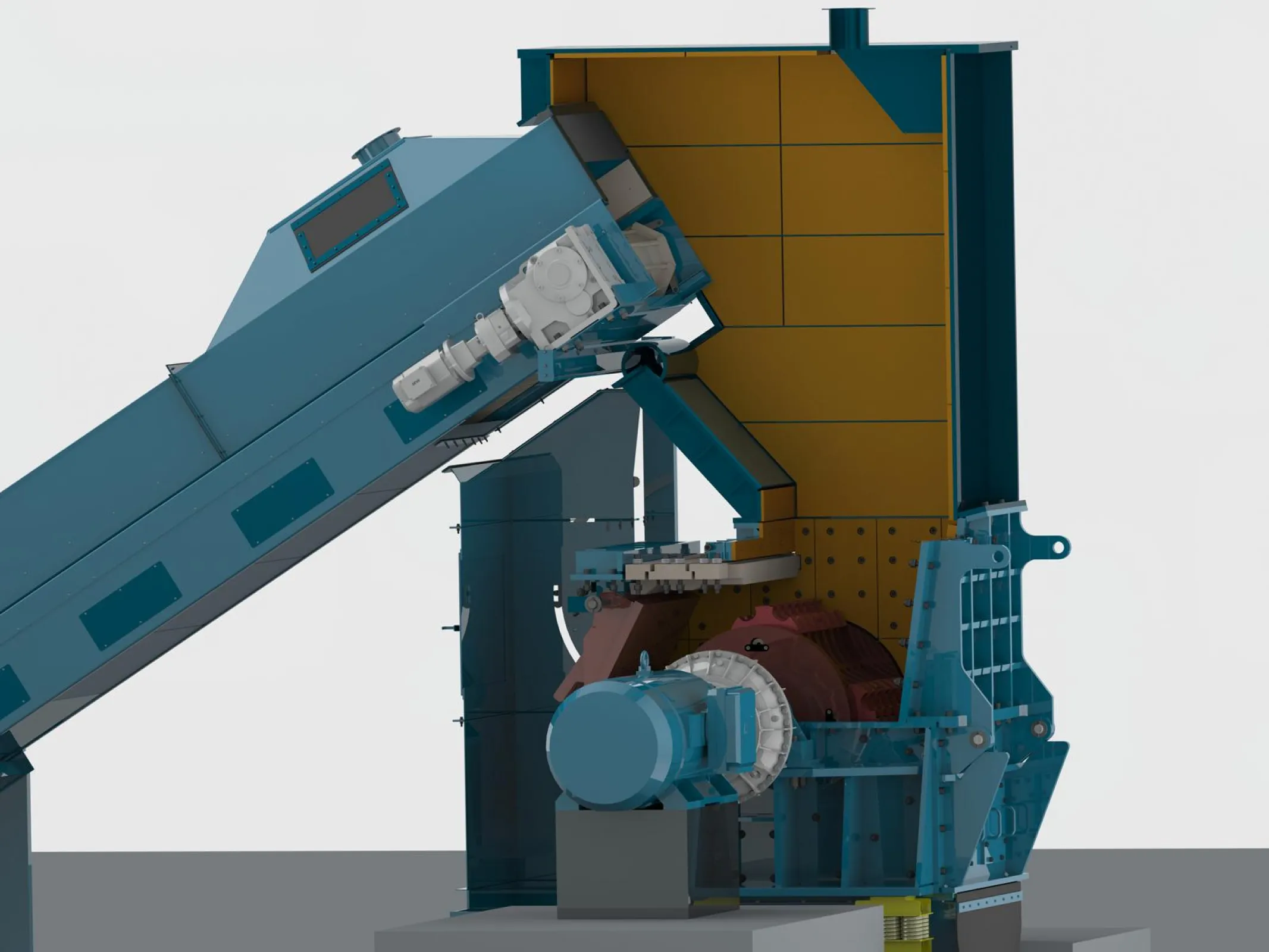 Cross section aluminium shredder