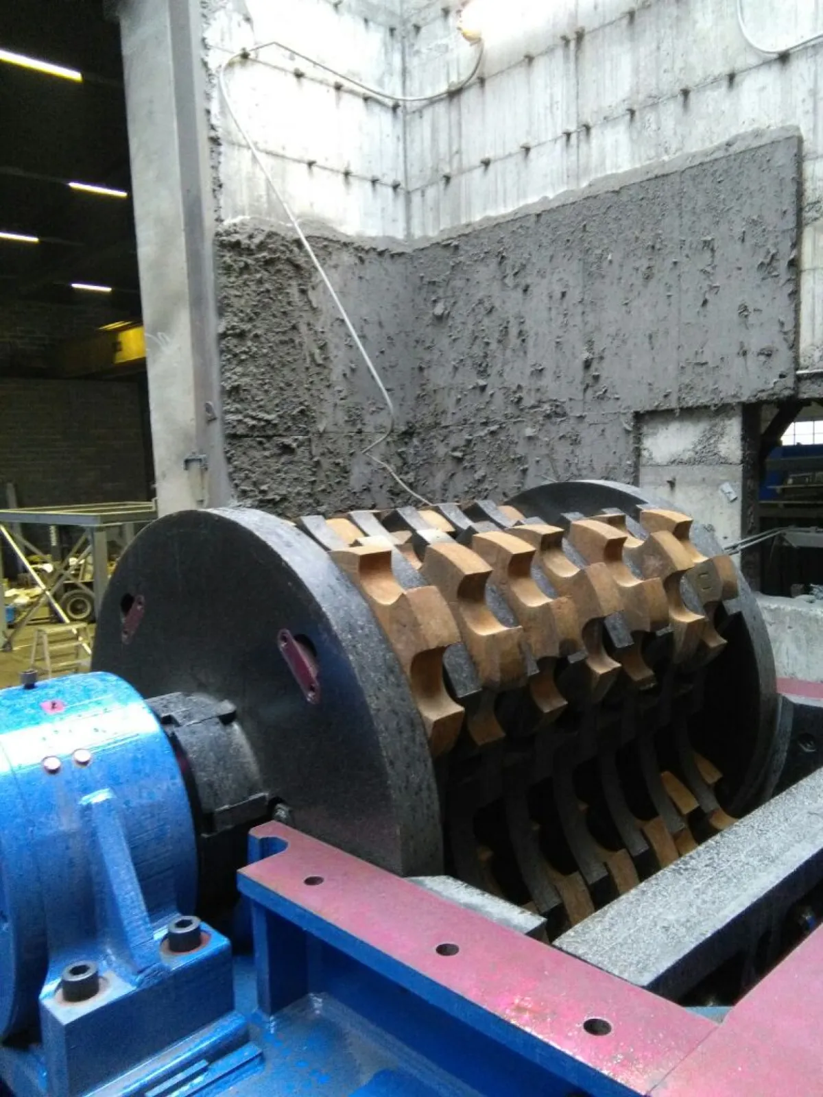 Star ring shredder rotor for aluminium crushing