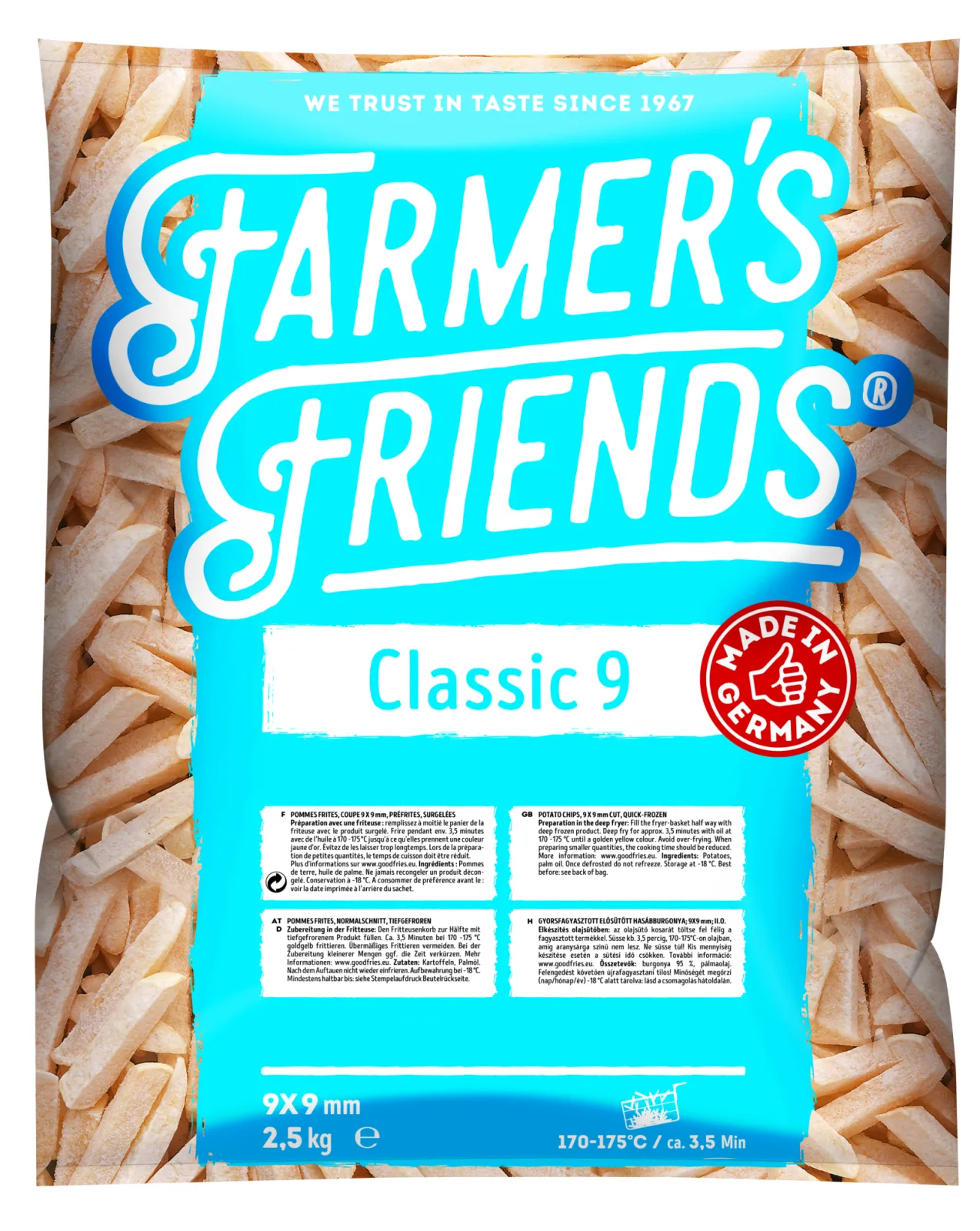 Farmers Friends - Classic cut 9x9, made in Germany