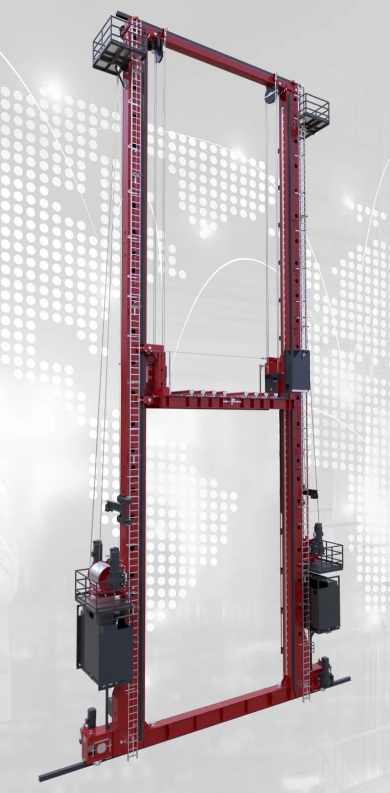 MIAS heavy duty stacker crane