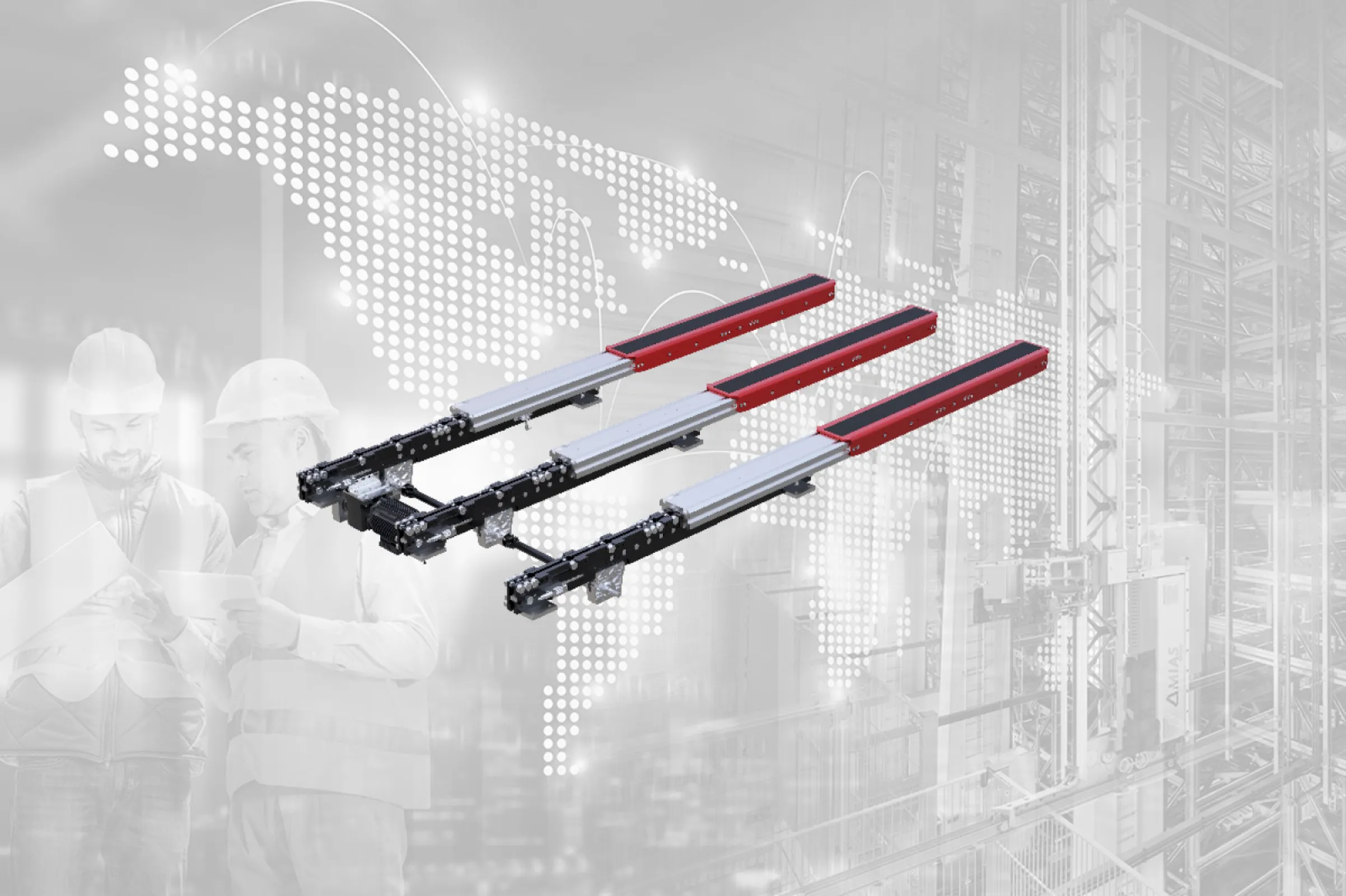 MIAS heavy-duty single-deep telescopic fork