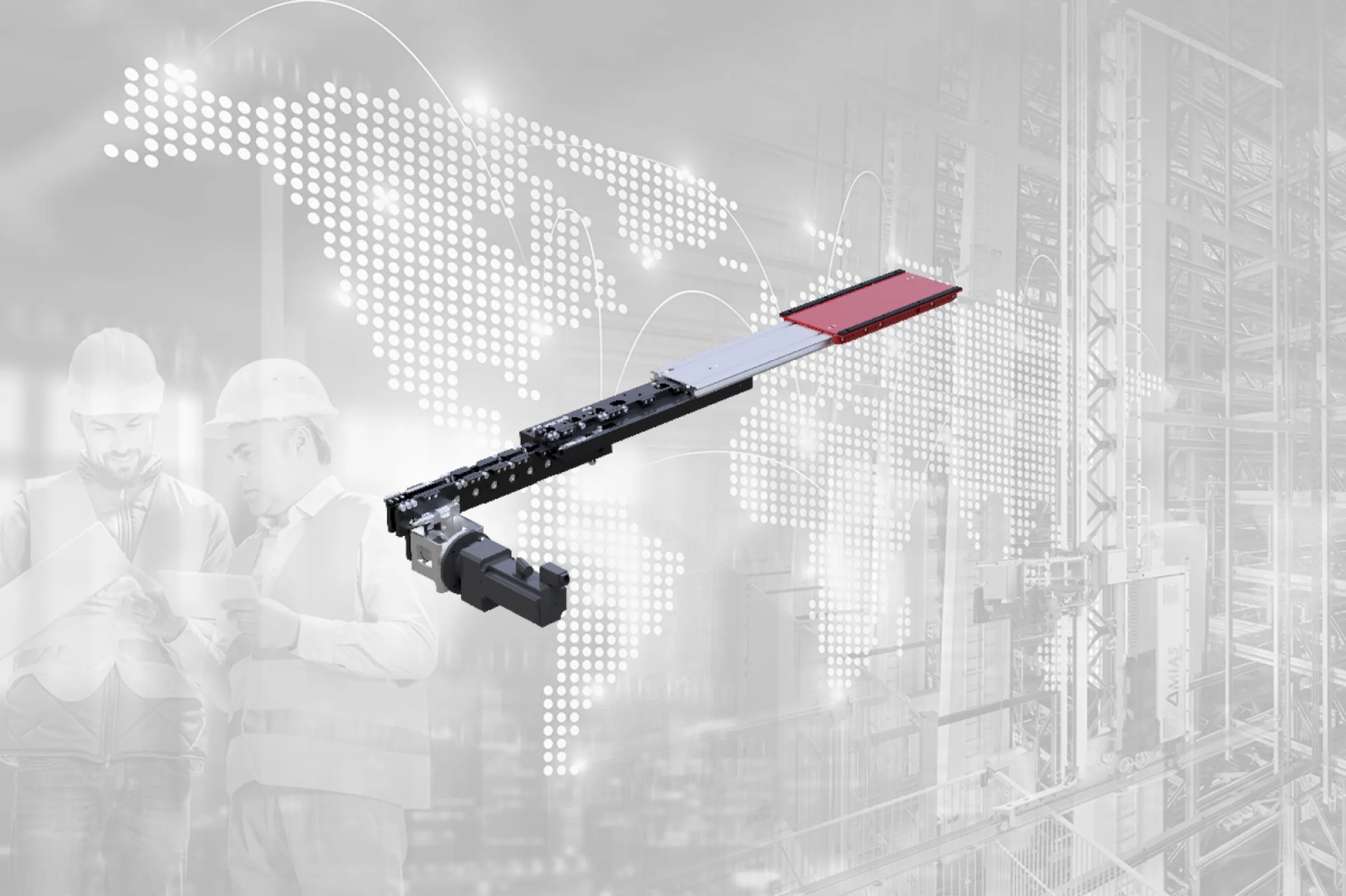 MIAS miniload double-deep telescopic fork