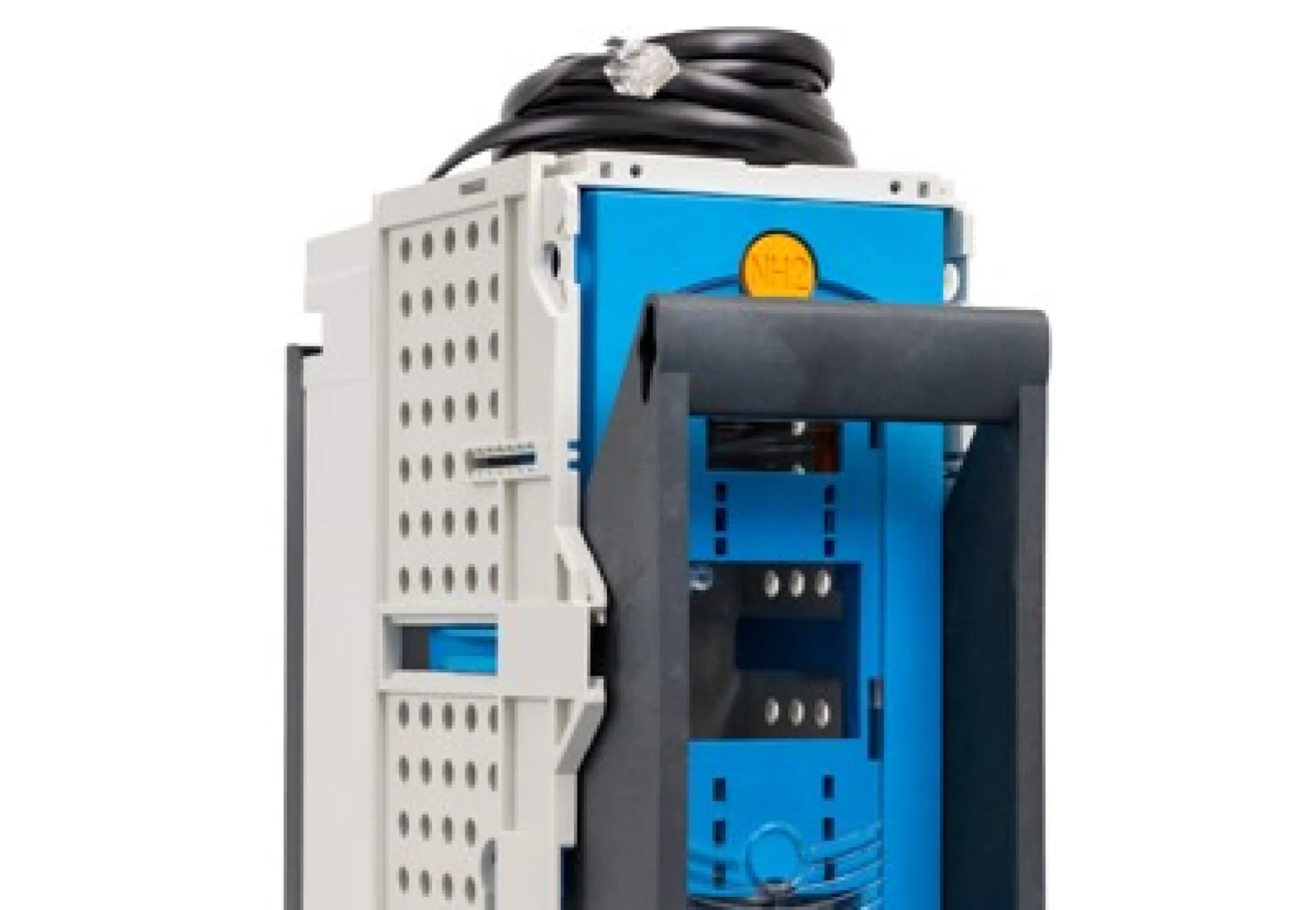 E³ NH Fuse-Switch vertical design with pre assembled RJ12 cable