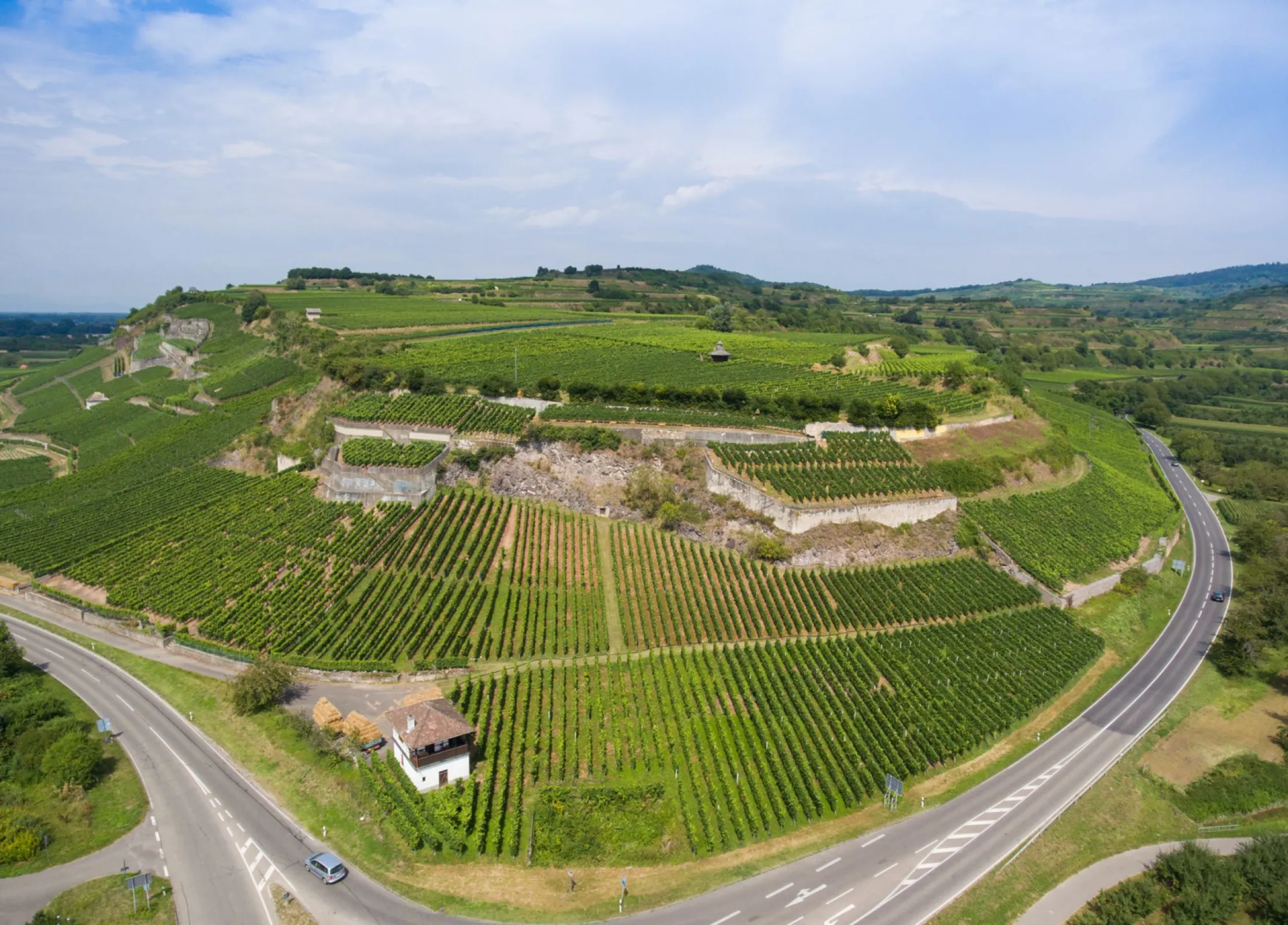the southern tip of the Kaiserstuhl wine region