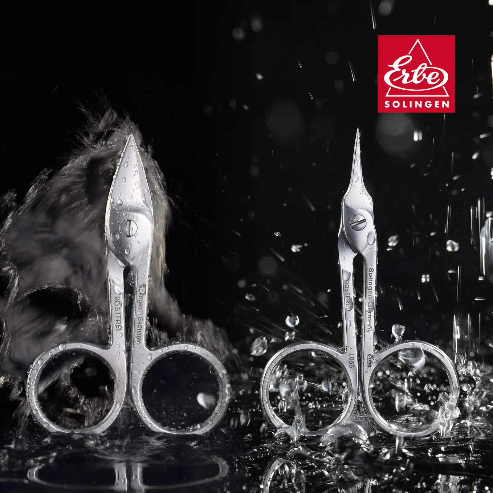 ERBE range LANZA nail & cuticle scissors | extra large grip holes | stainless steel