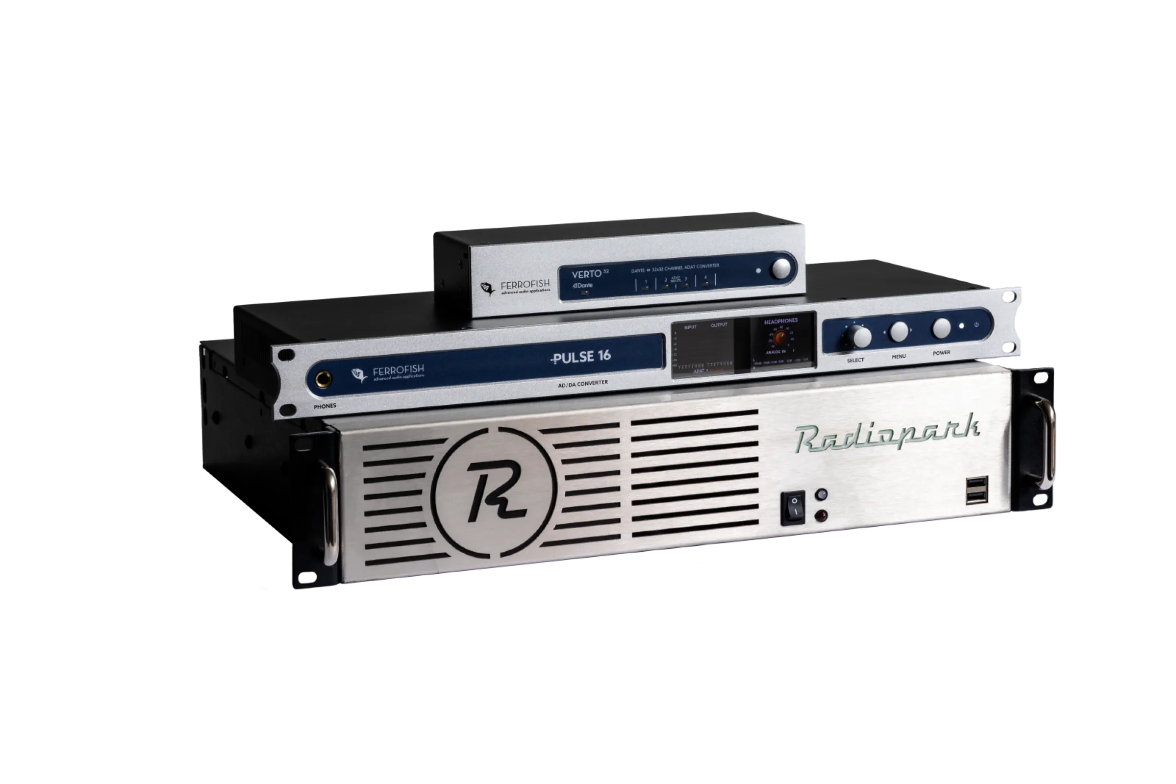 RAMPpremium with DANTE converter and AD/DA interface