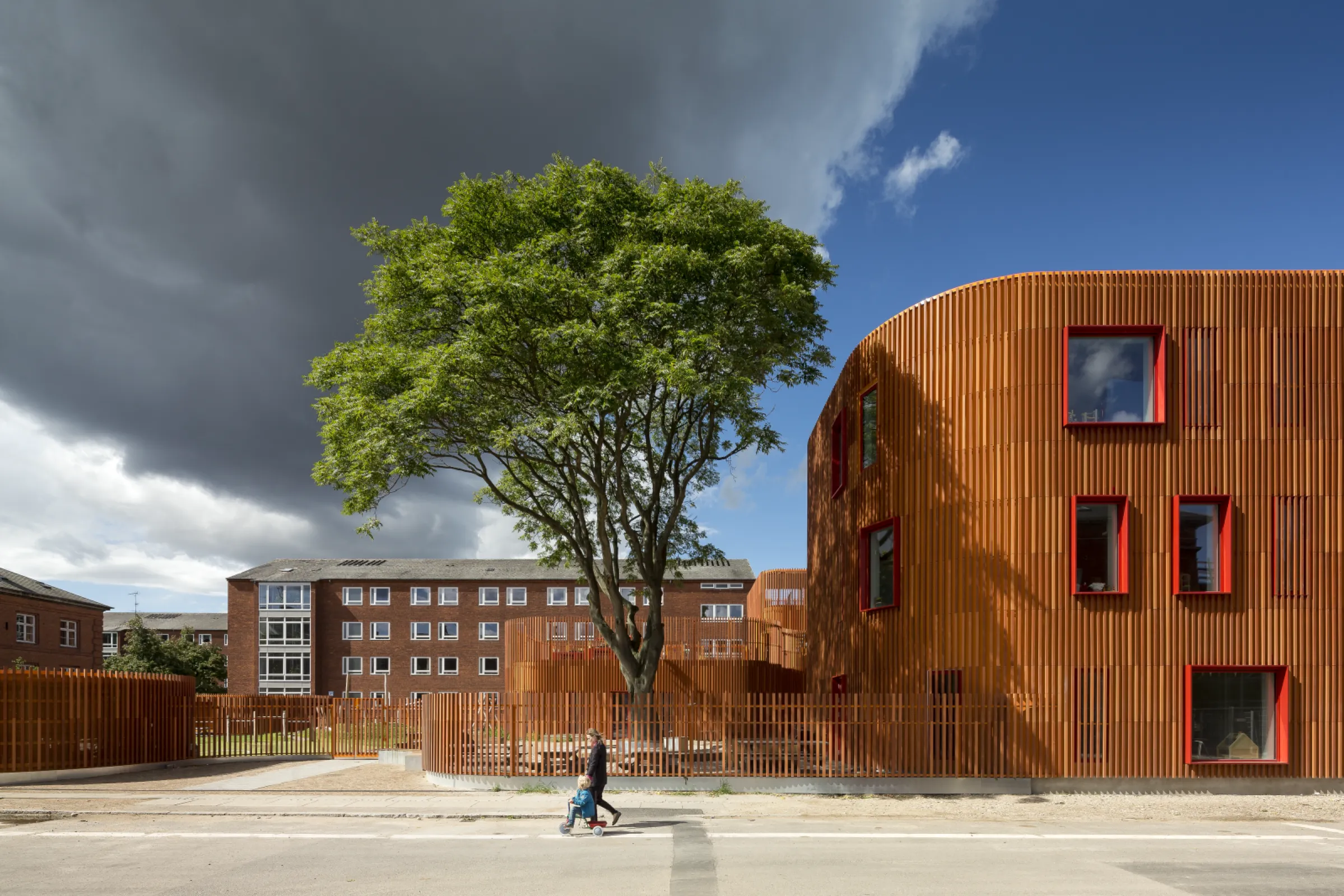 Forfatterhuset Kindergarten, Copenhagen (DK), Surface: G1-1, Project Type: New construction, Architect: COBE (DK), Photographer: Adam Mørk (DK)