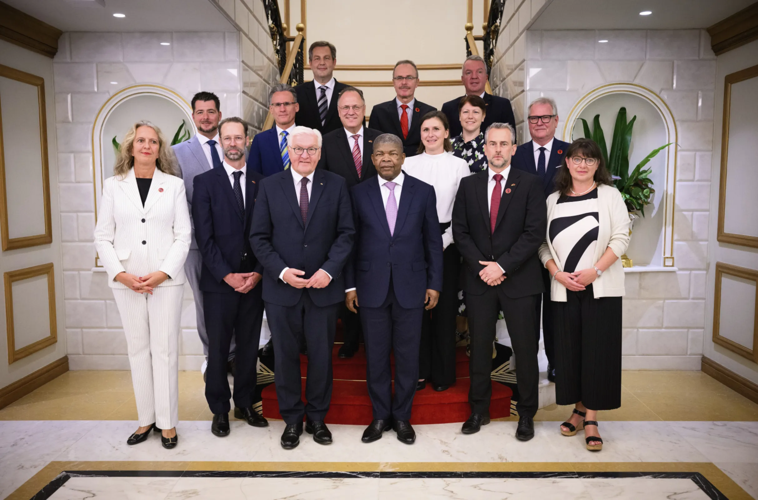 CEO Martin Wagner (2nd row, centre) participated as a member of the German business delegation in Federal President Frank-Walter Steinmeier’s trip to Africa from 1 to 7 November 2025, visiting Egypt, Ghana and Angola. This picture shows Federal President Frank-Walter Steinmeier and the President of Angola, Joao Manuel Goncalves Lourenco, together with the German business delegation. CEO Martin Wagner (2nd row, centre) participated as a member of the German business delegation in Federal President Frank-Walter Steinmeier’s trip to Africa from 1 to 7 November 2025, visiting Egypt, Ghana and Angola. This picture shows Federal President Frank-Walter Steinmeier and the President of Angola, Joao Manuel Goncalves Lourenco, together with the German business delegation.