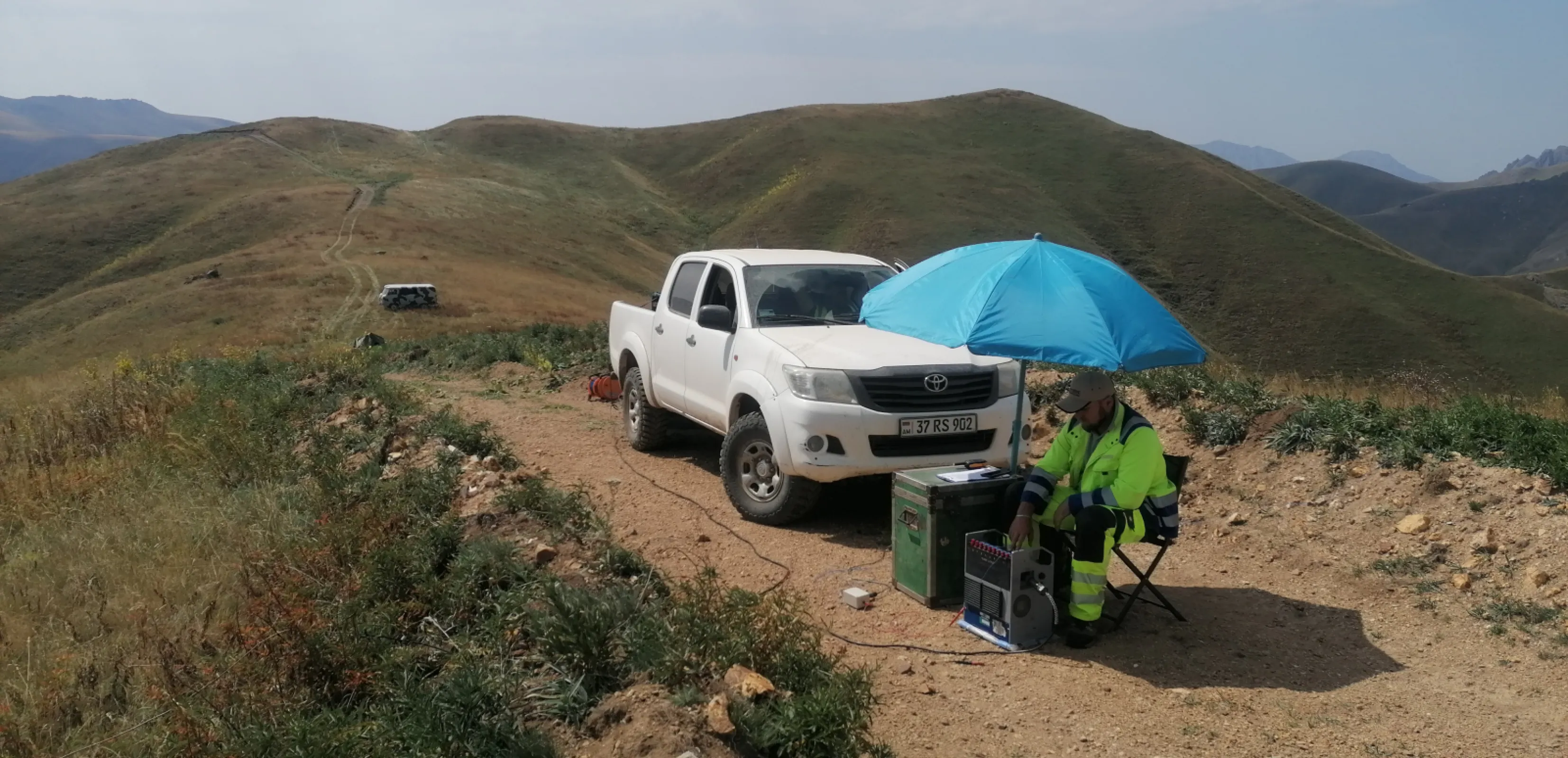 Deep looking HIRIP (IP) measurements in Armenia for polymetallic ore exploration.