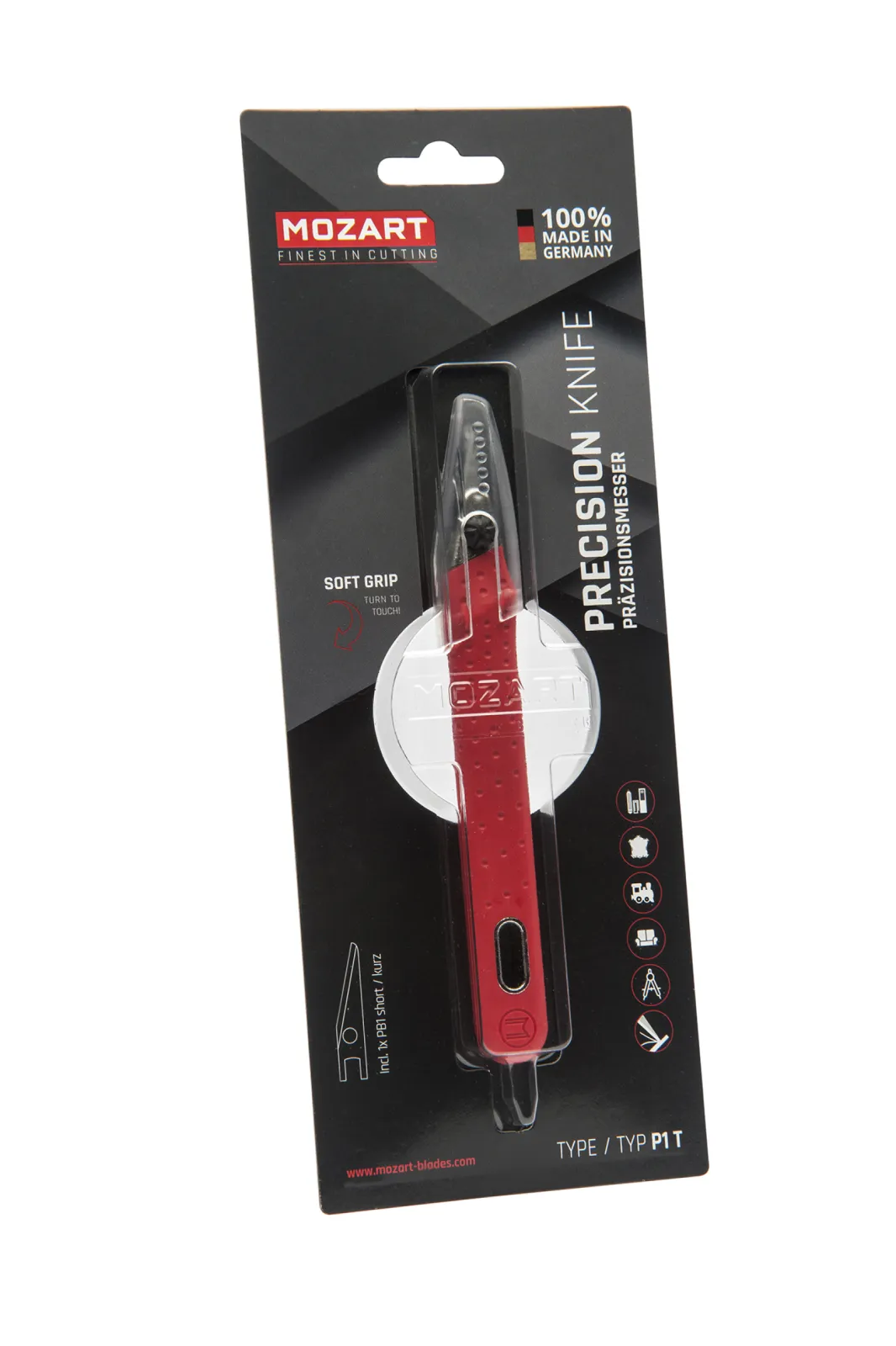 P1T Precision Knife packaging for points of sale