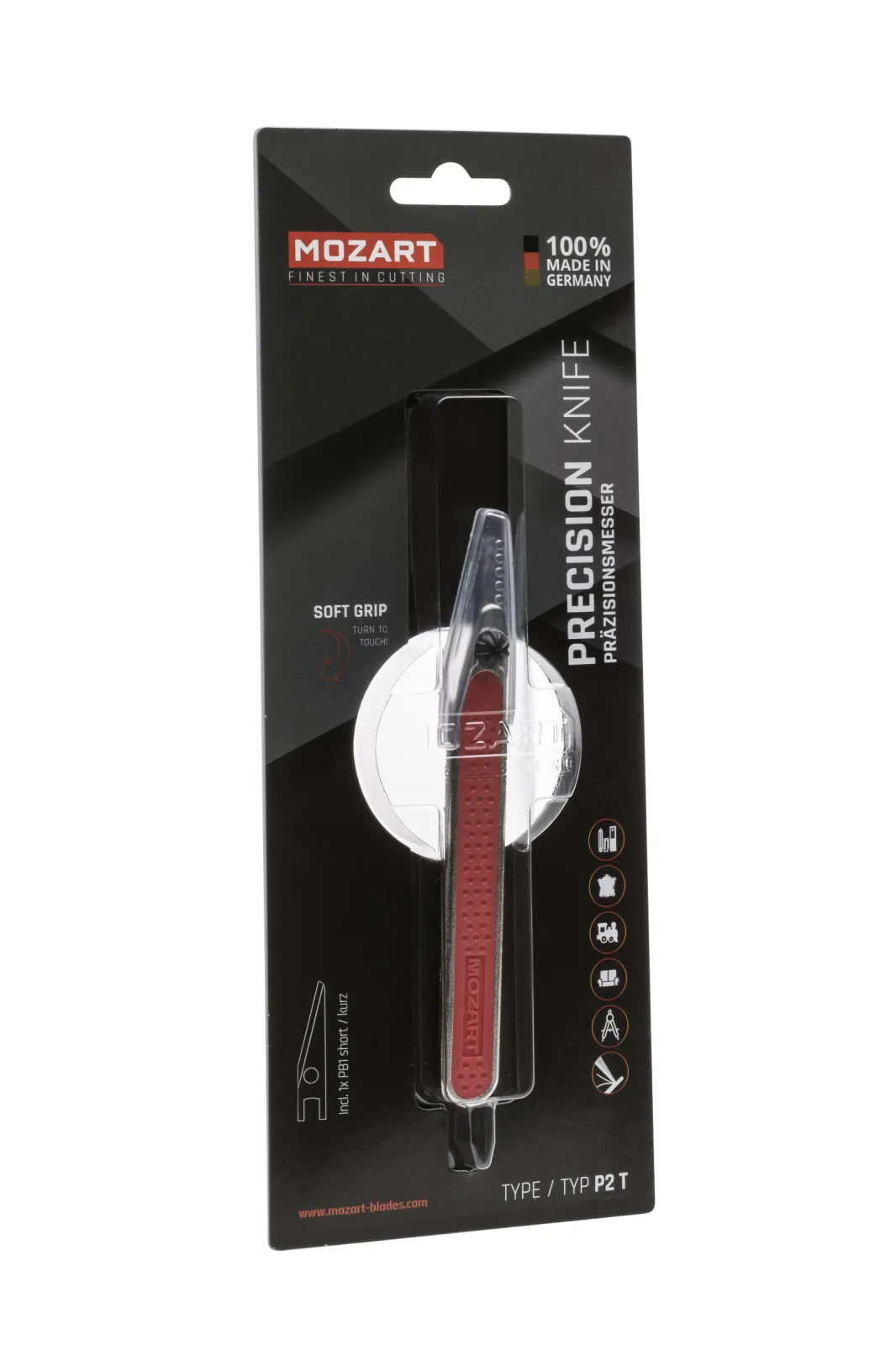 P2T Precision Knife packaging for points of sale