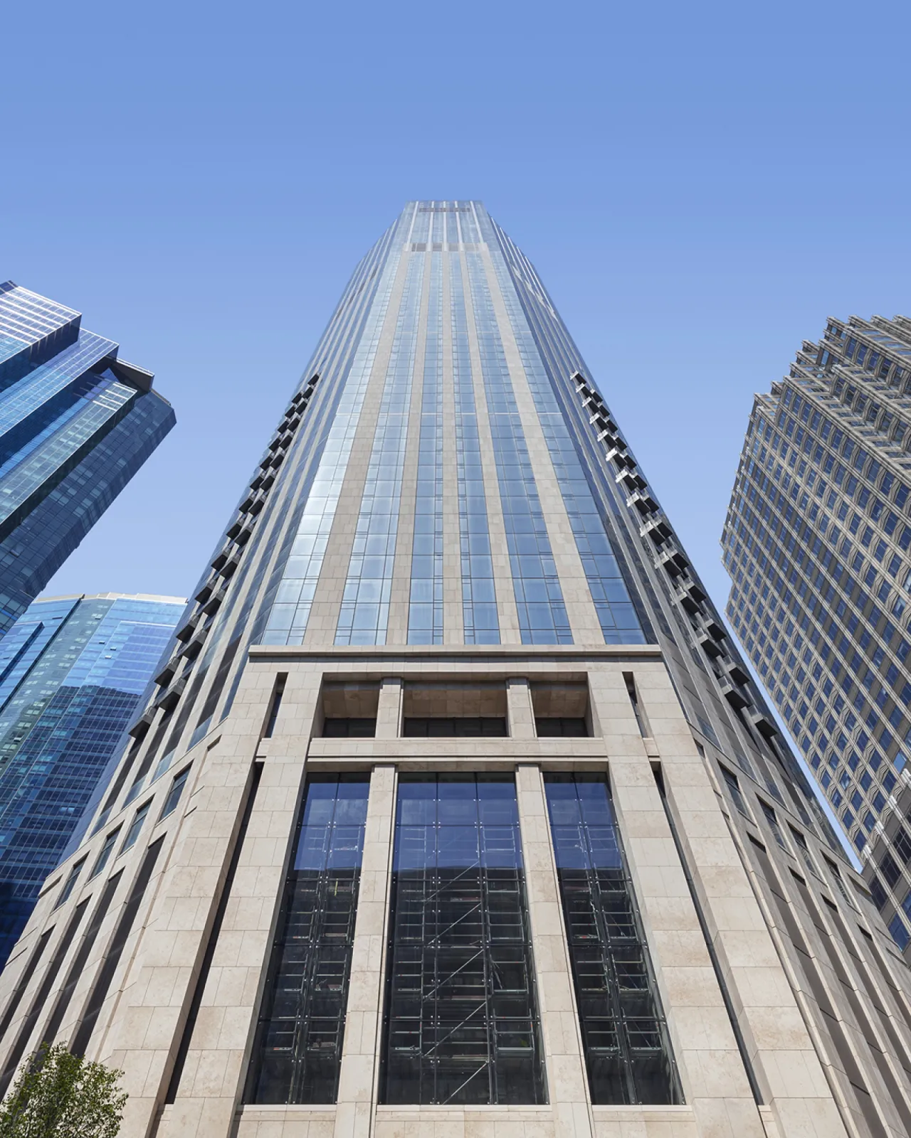 Building "99 Hudson" New Jersey USA - JURA Limestone facade