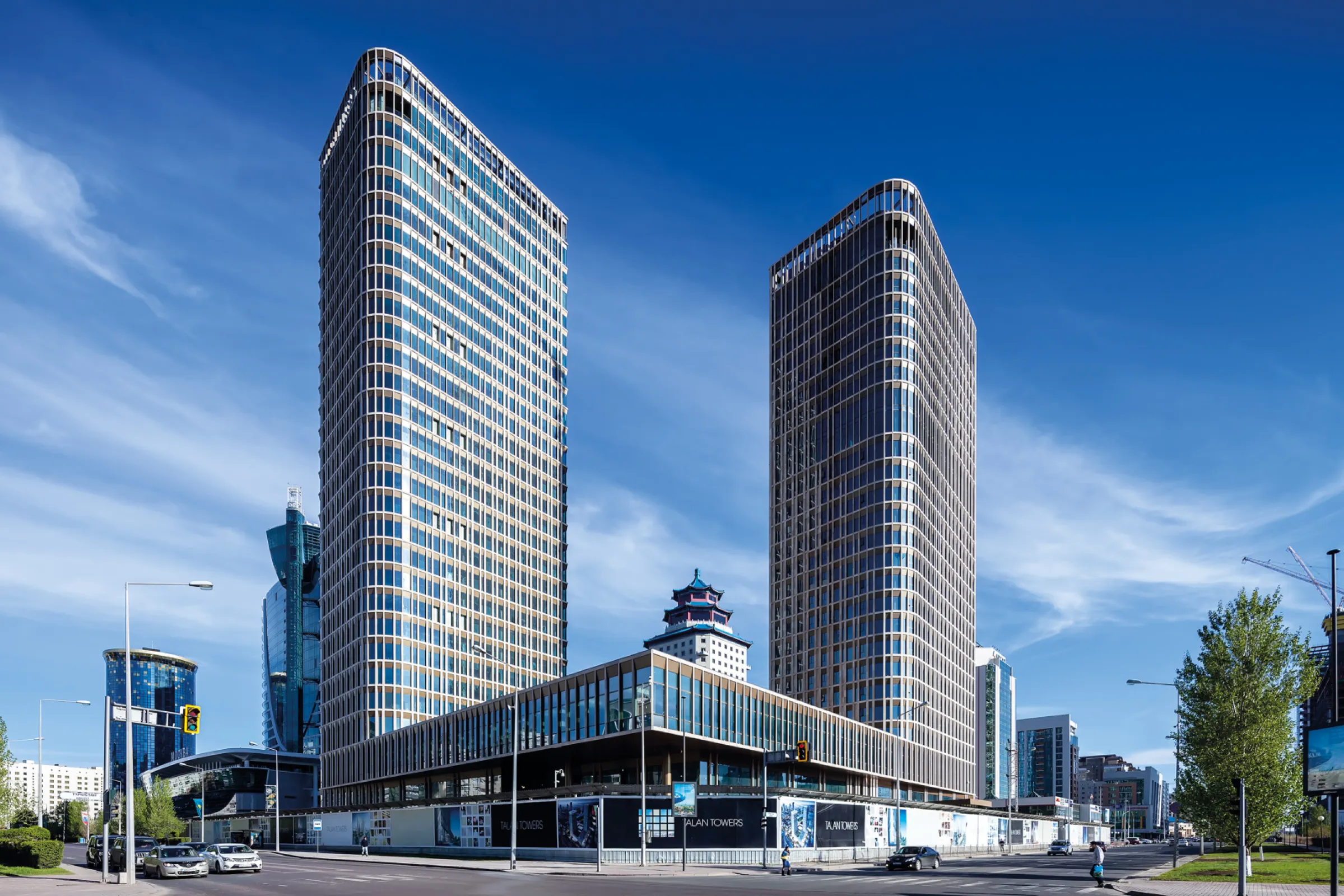 Talan Towers  Kazakhstan - JURA Limestone facade