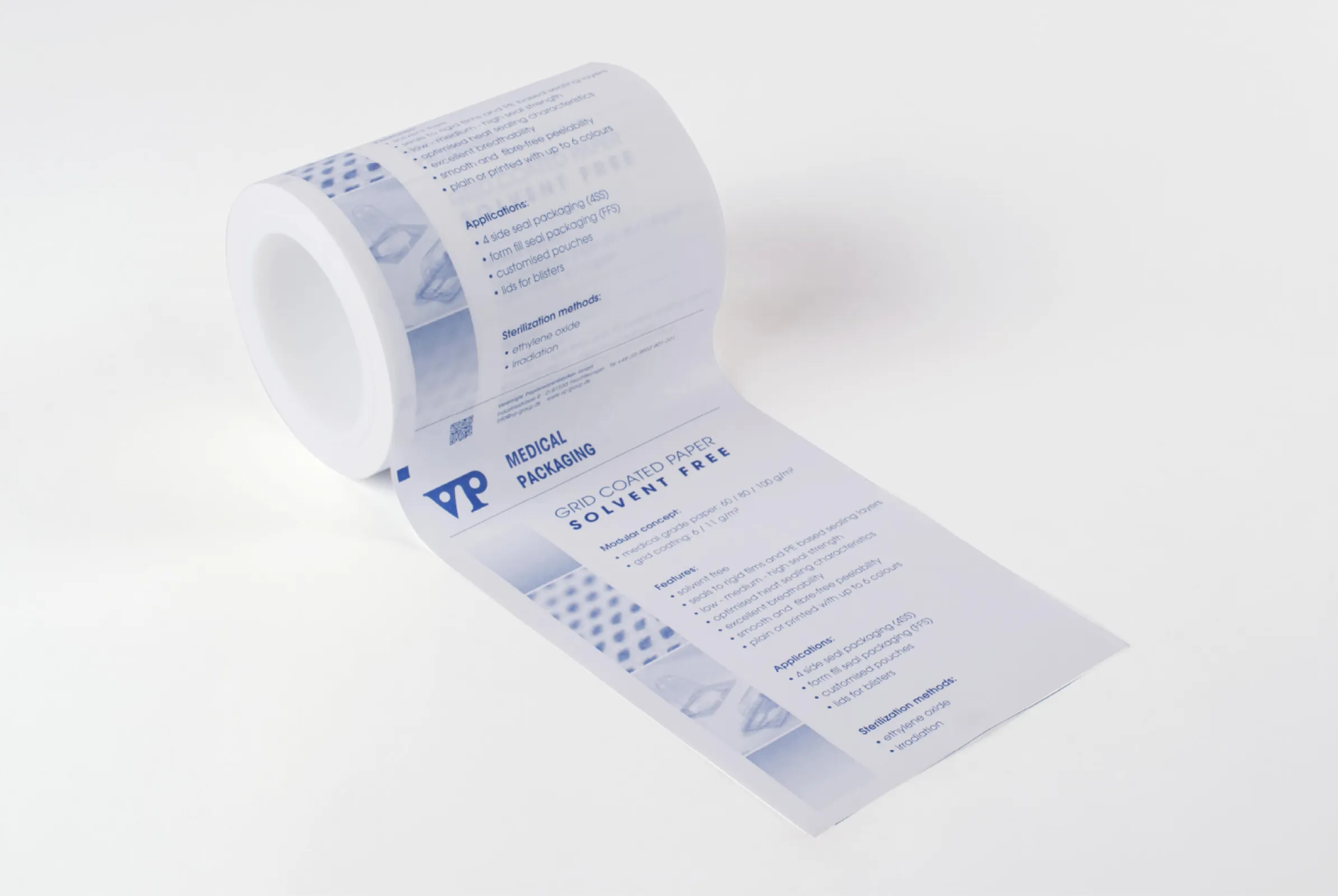 VhentPeel® Flat packaging made of grid coated paper