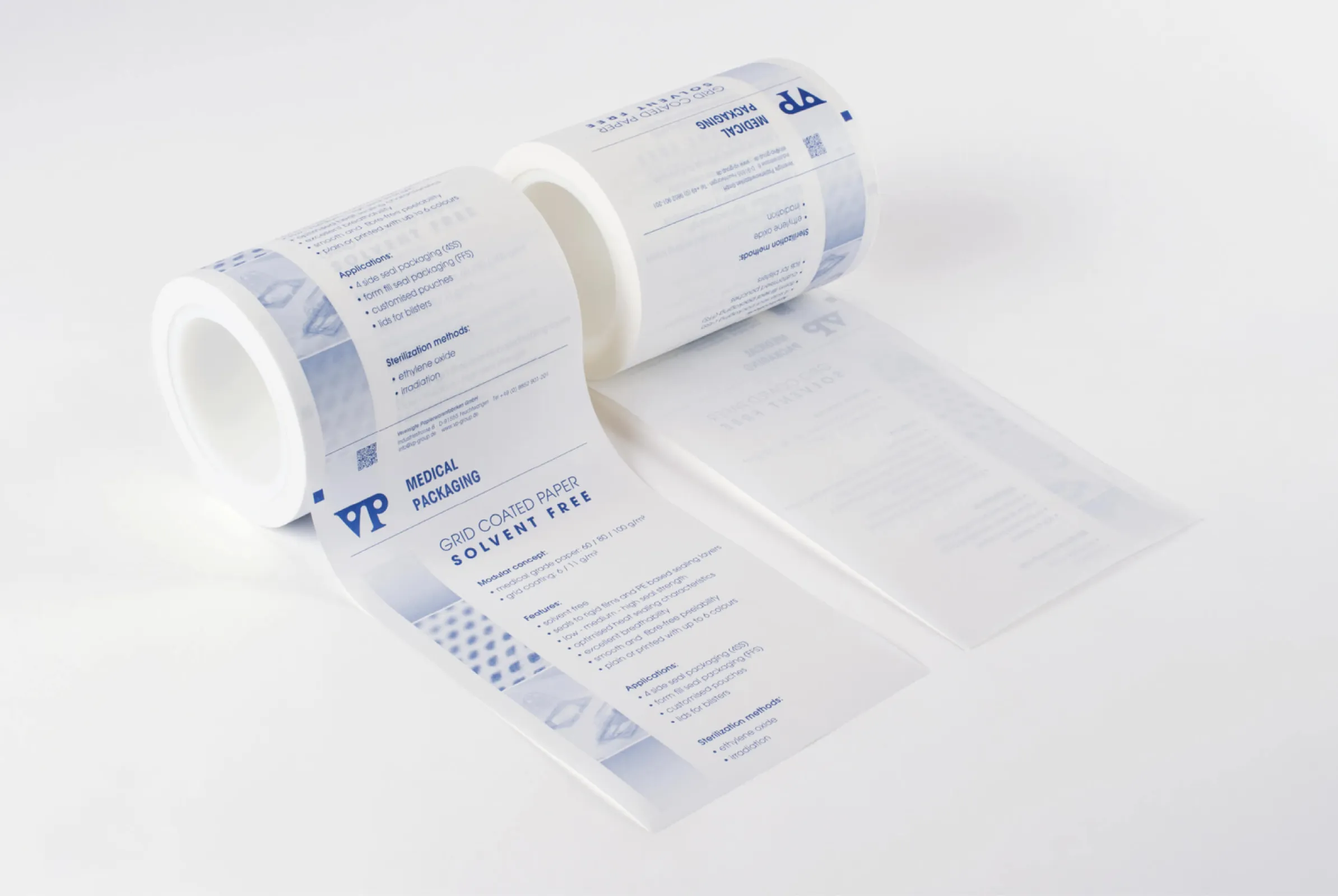 VhentPeel® Flat packaging made of grid coated paper