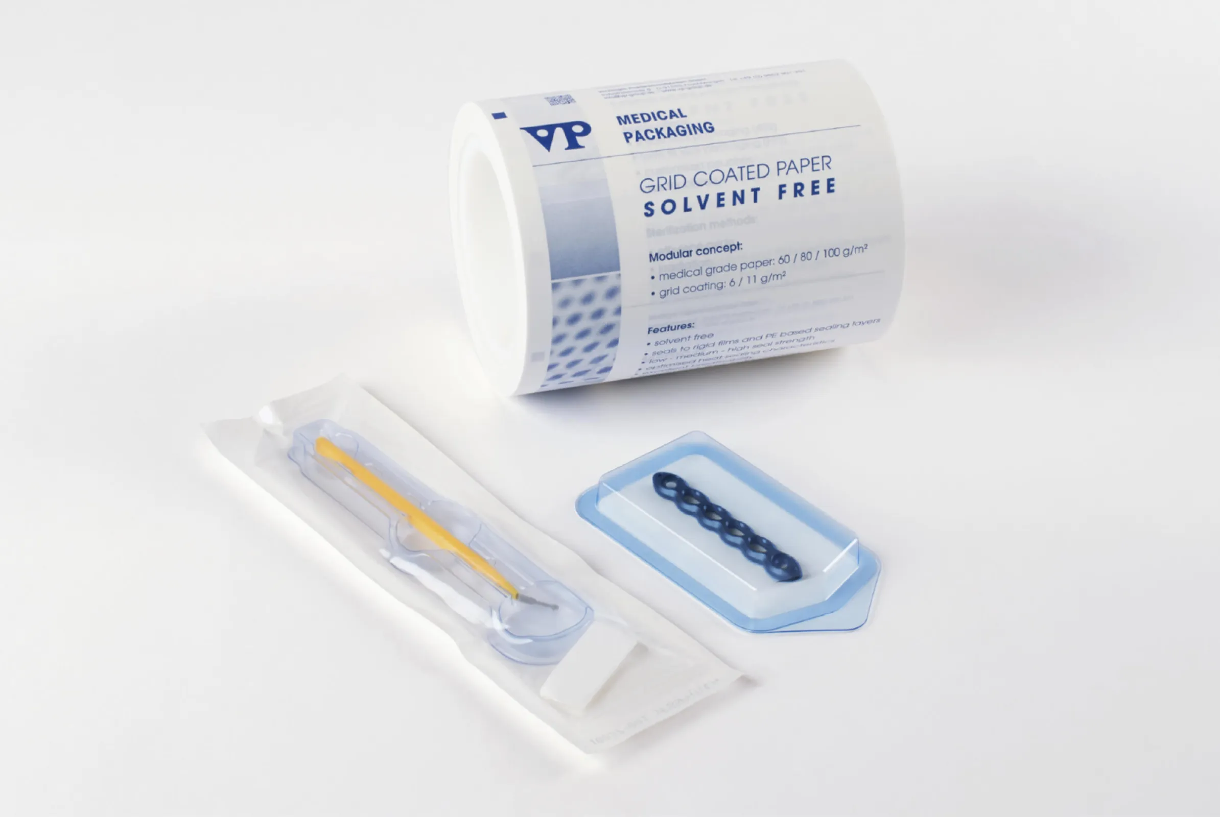 VhentPeel® Flat packaging made of grid coated paper