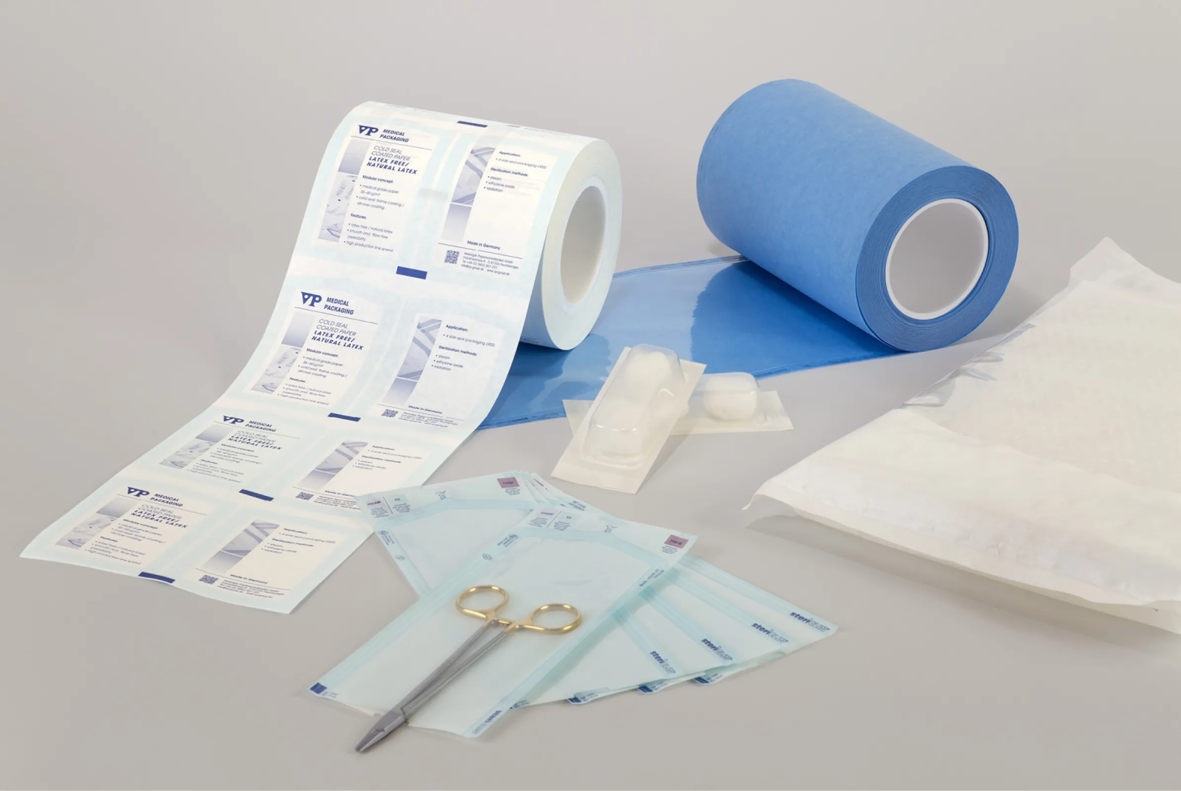 Product range of VP Medical Packaging
