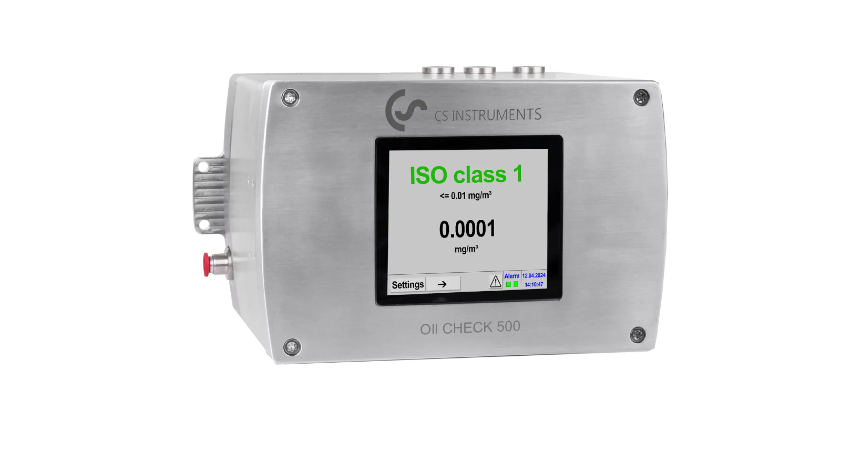 The monitoring system for high-precision measuring of the Vaporous Residual oil content of Compressed air and Nitrogen.OIL CHECK 500