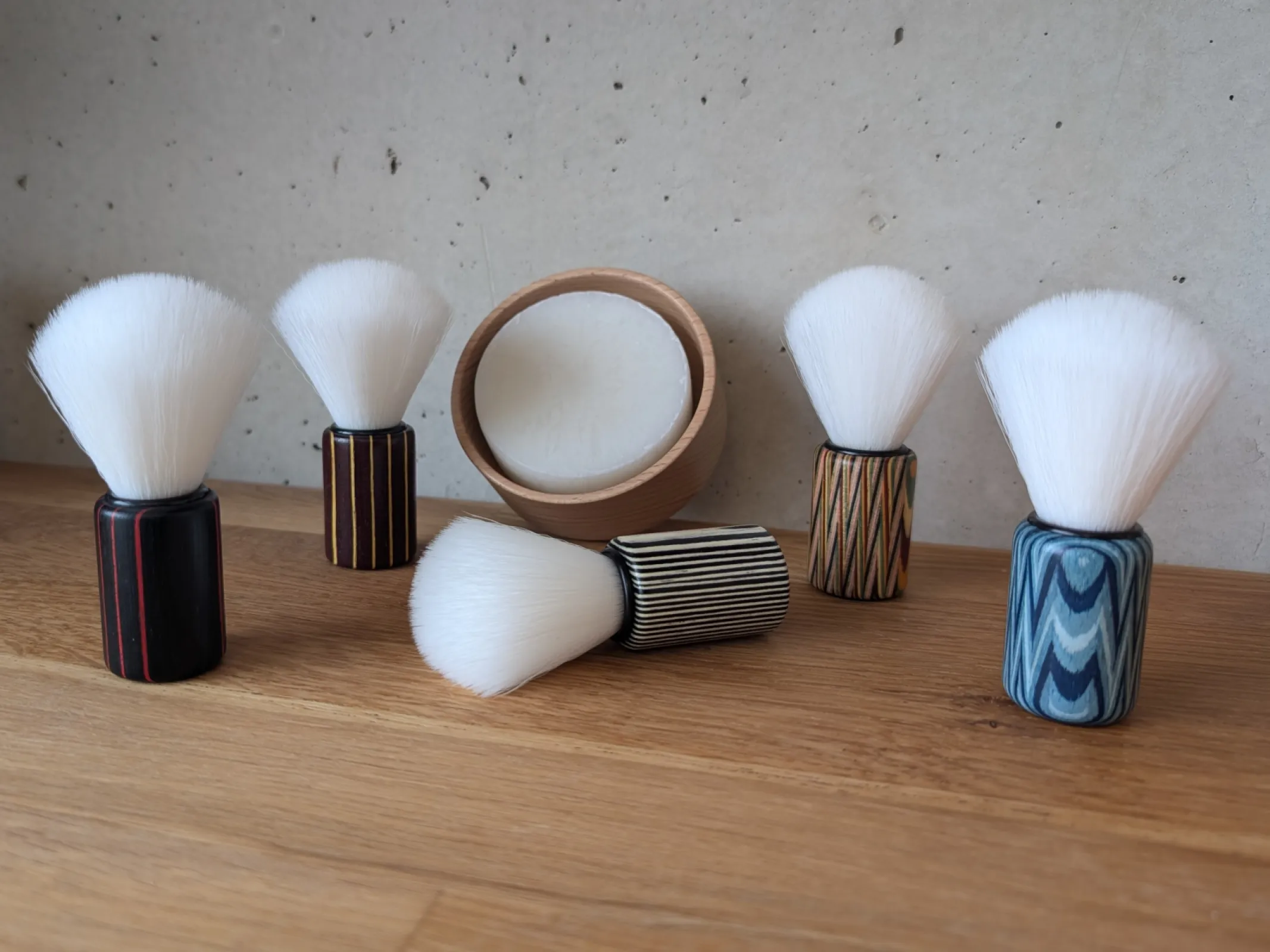 Unisex vegan fiber shaving brushes OEM production in Germany