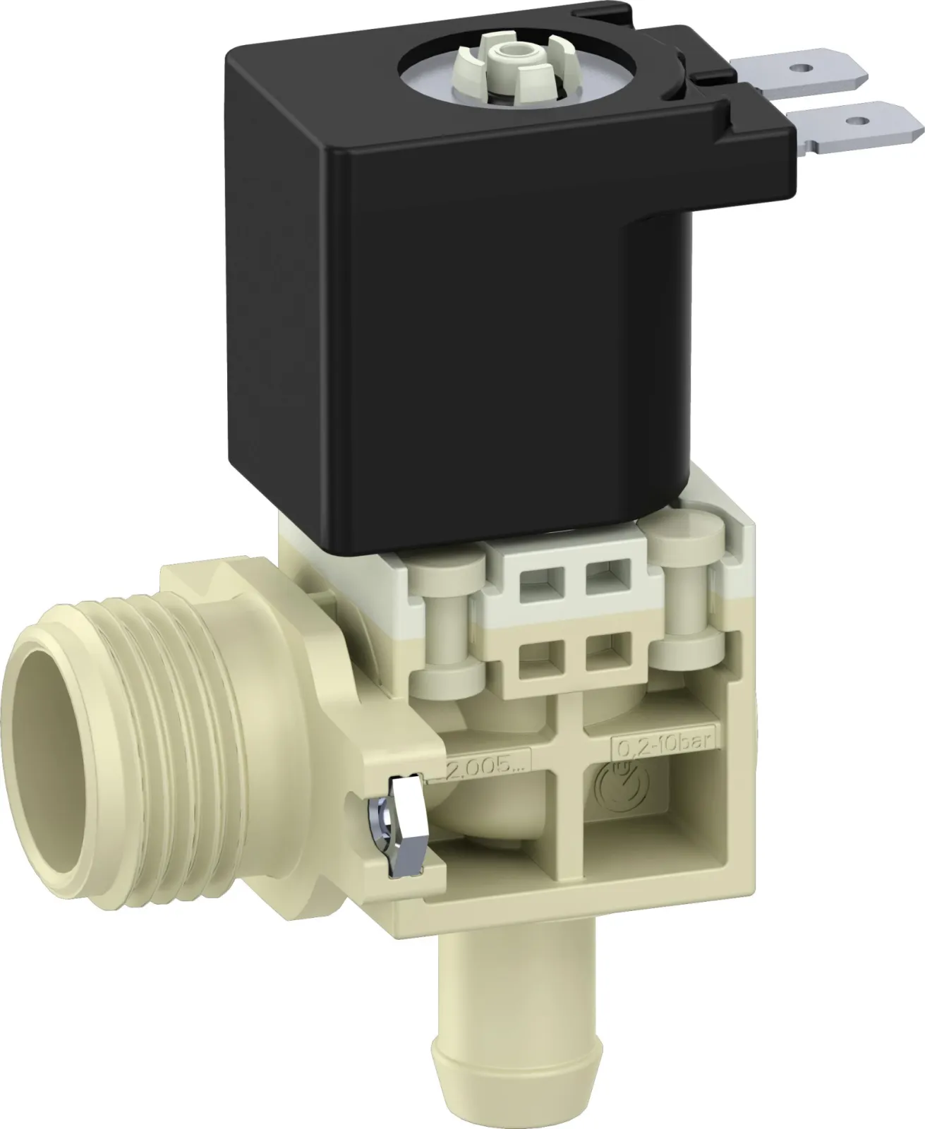Servo-controlled solenoid valve