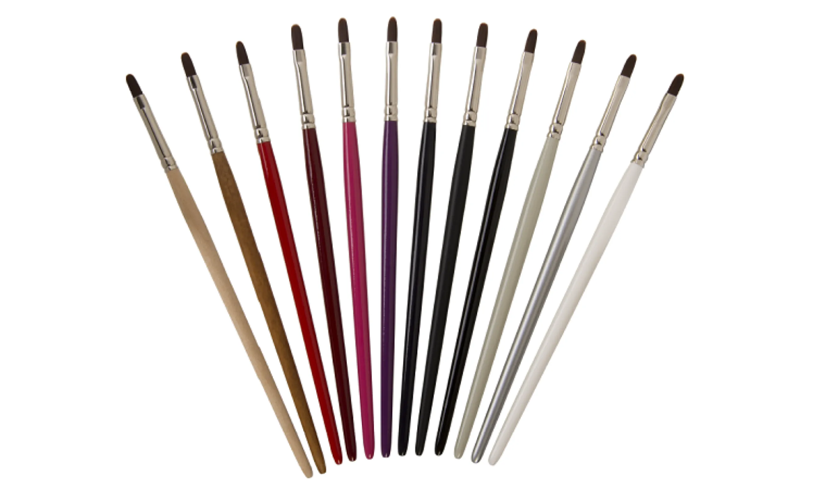 Customized nail design brushes for acrylics, gel, acrylgel - unique brushes made in Germany