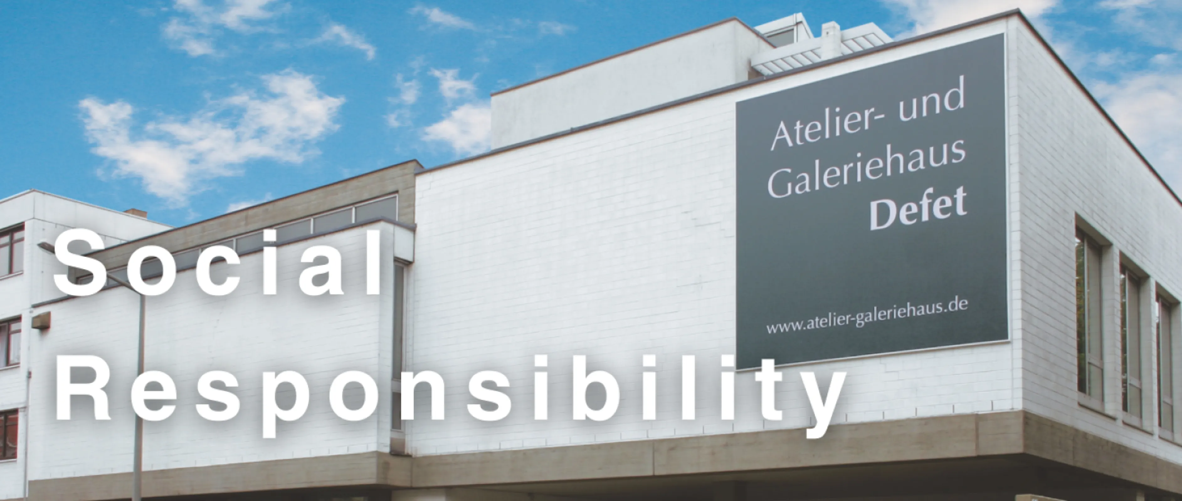 As a company with a long tradition, we have carried responsibility for our region, our employees, and the art world since 1890. Since the brand registration in 1952 by the Defet family, social commitment has been firmly embedded in our corporate philosophy. Our ongoing dedication to social, cultural, and economic sustainability is reflected in many aspects of our work.