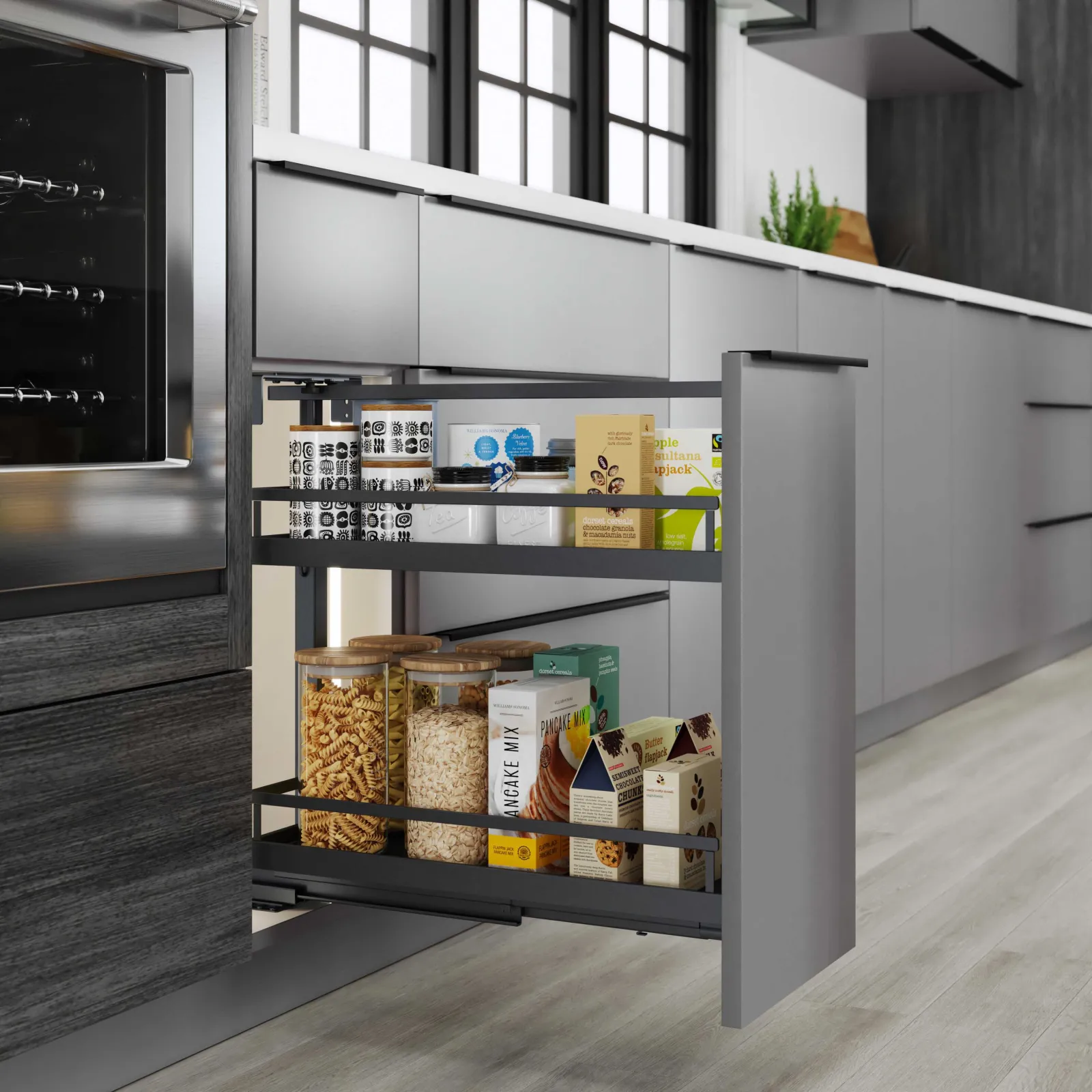 Door/Drawer Dispensa Base Pullout