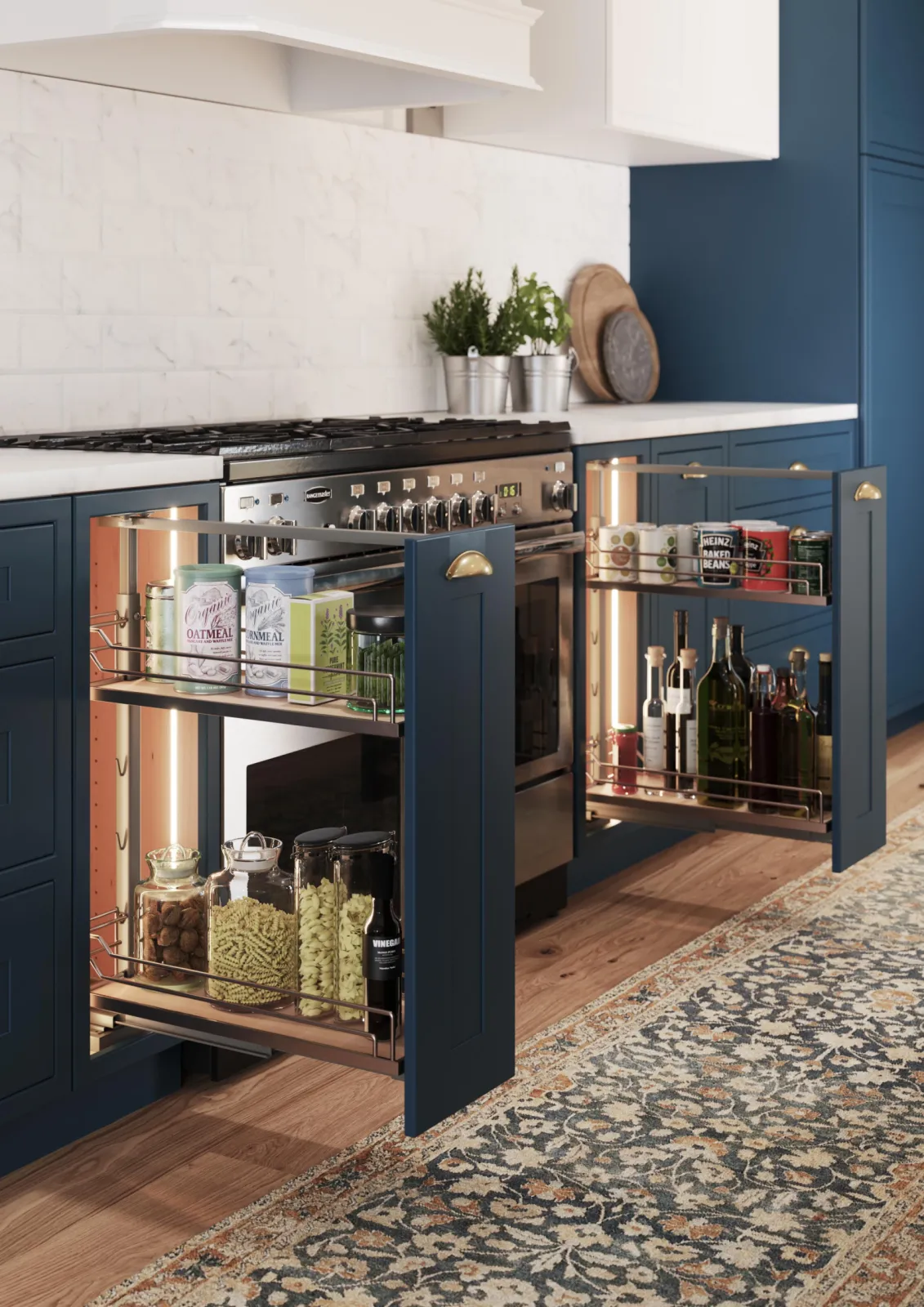 Dispensa Base Pullouts