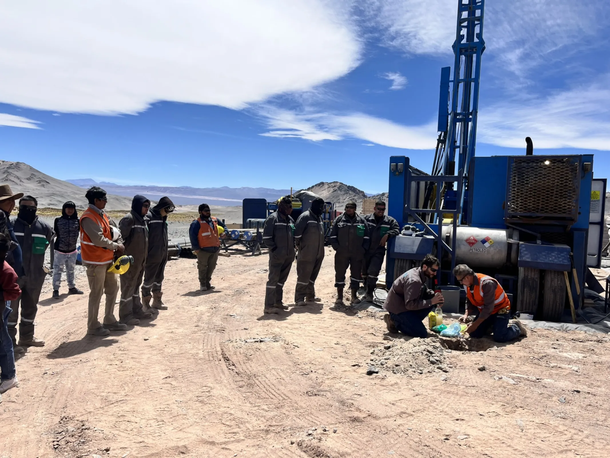 Pachamama ritual before drilling